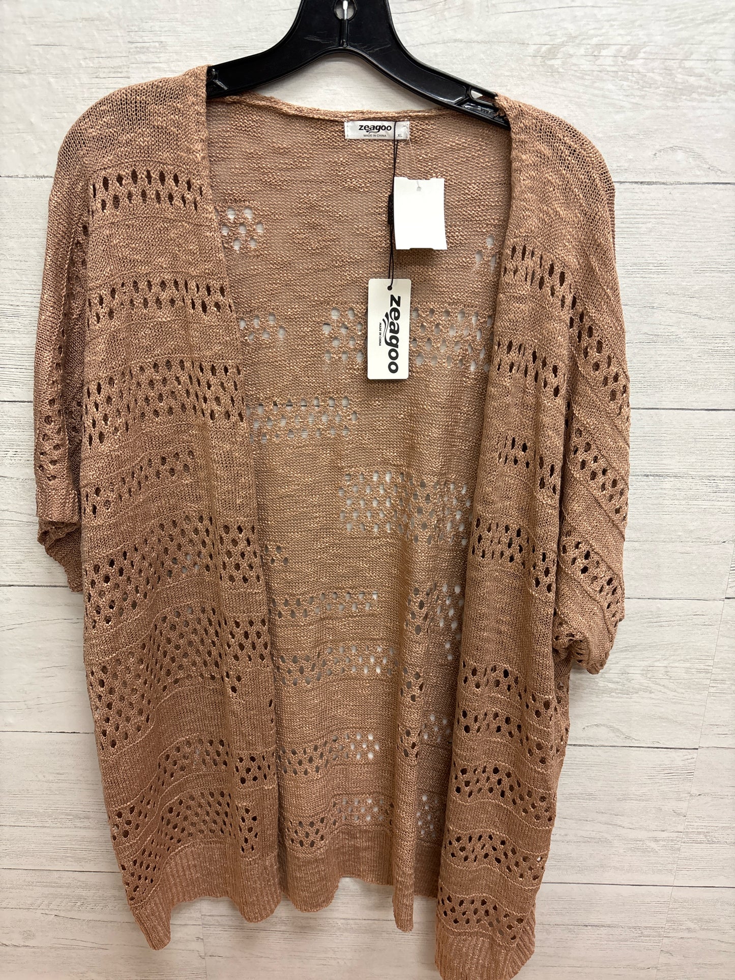 Size XL Zeagoo Tan Womens Cardigan
