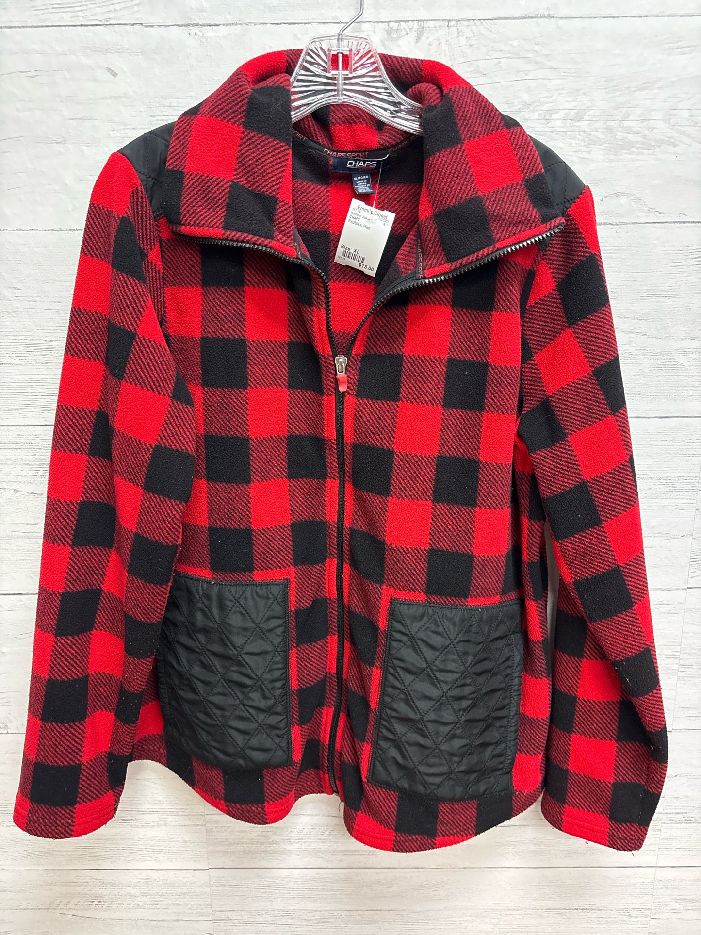Size XL CHAPS Red/black Womens Jacket
