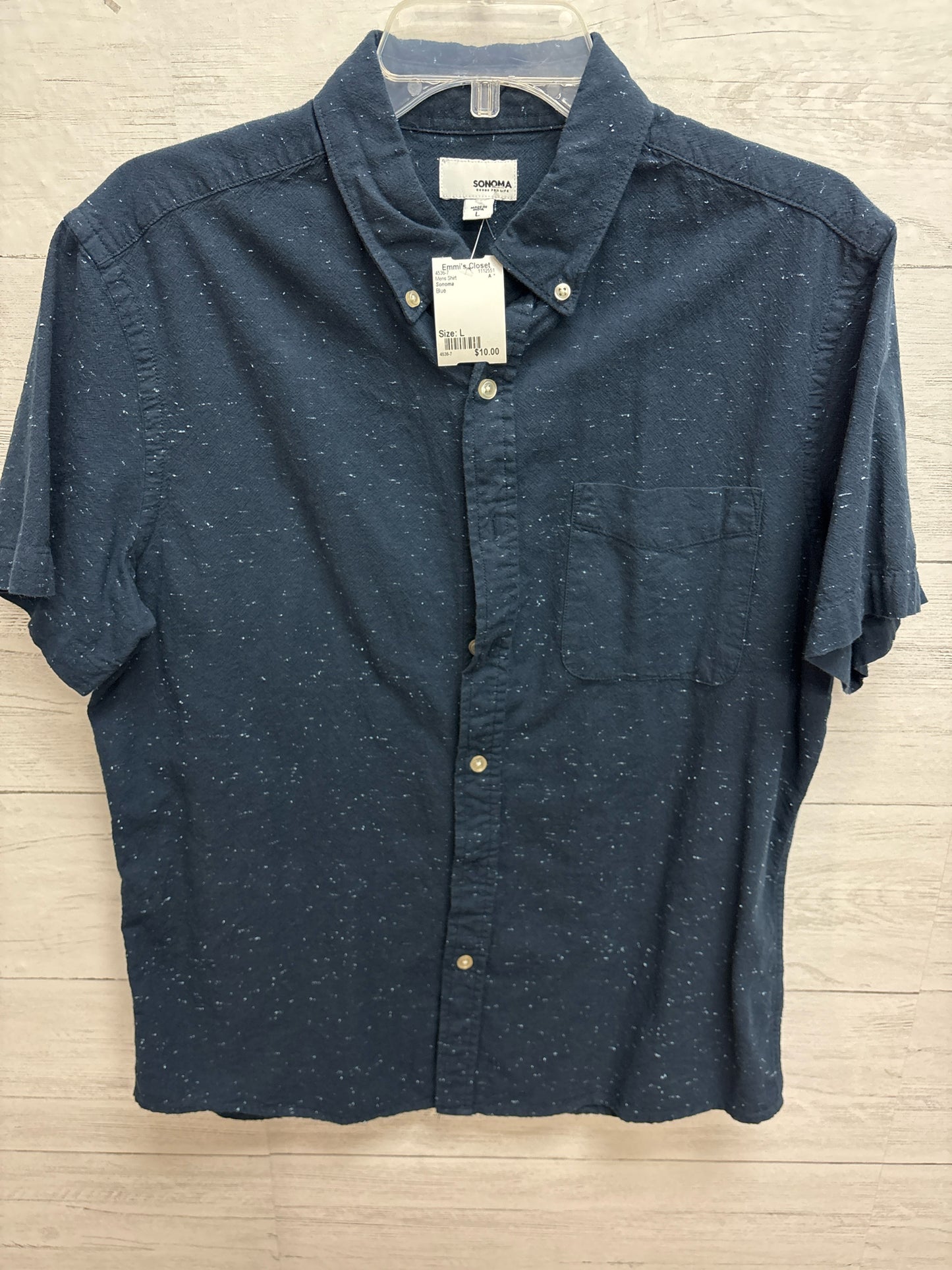 Size L Sonoma Blue Mens Shirt