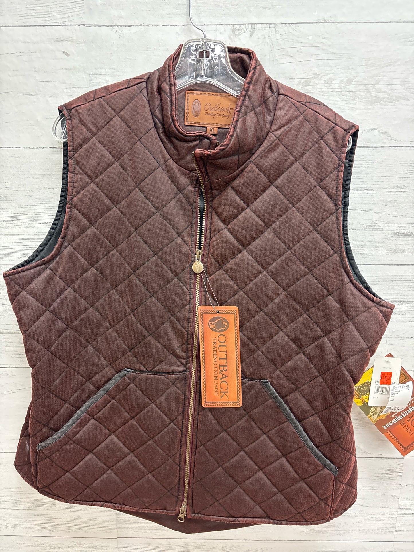 Size XL OUTBACK Brown Womens Vest