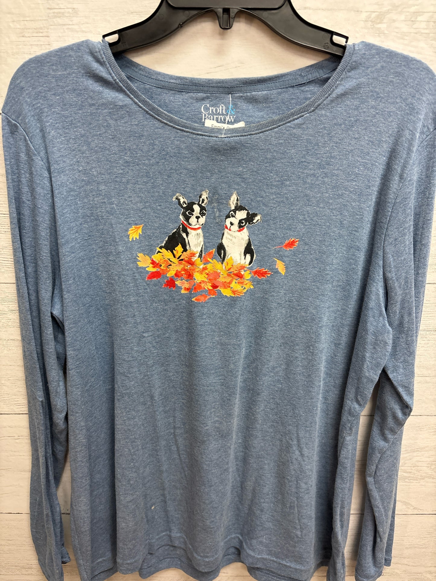 Size XXL Croft & Barrow Blue Womens Shirt