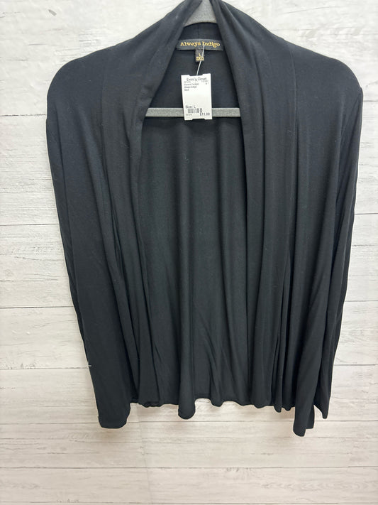 Size L Always Indigo Black Womens Cardigan