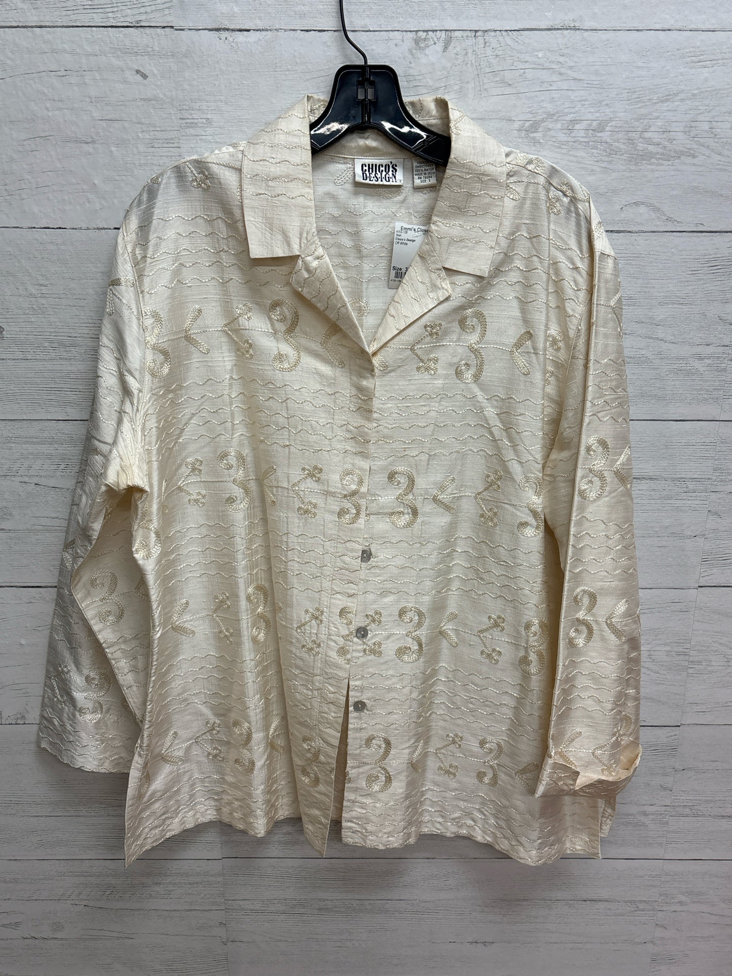 Size 3X Chico's Design Off White Shirt