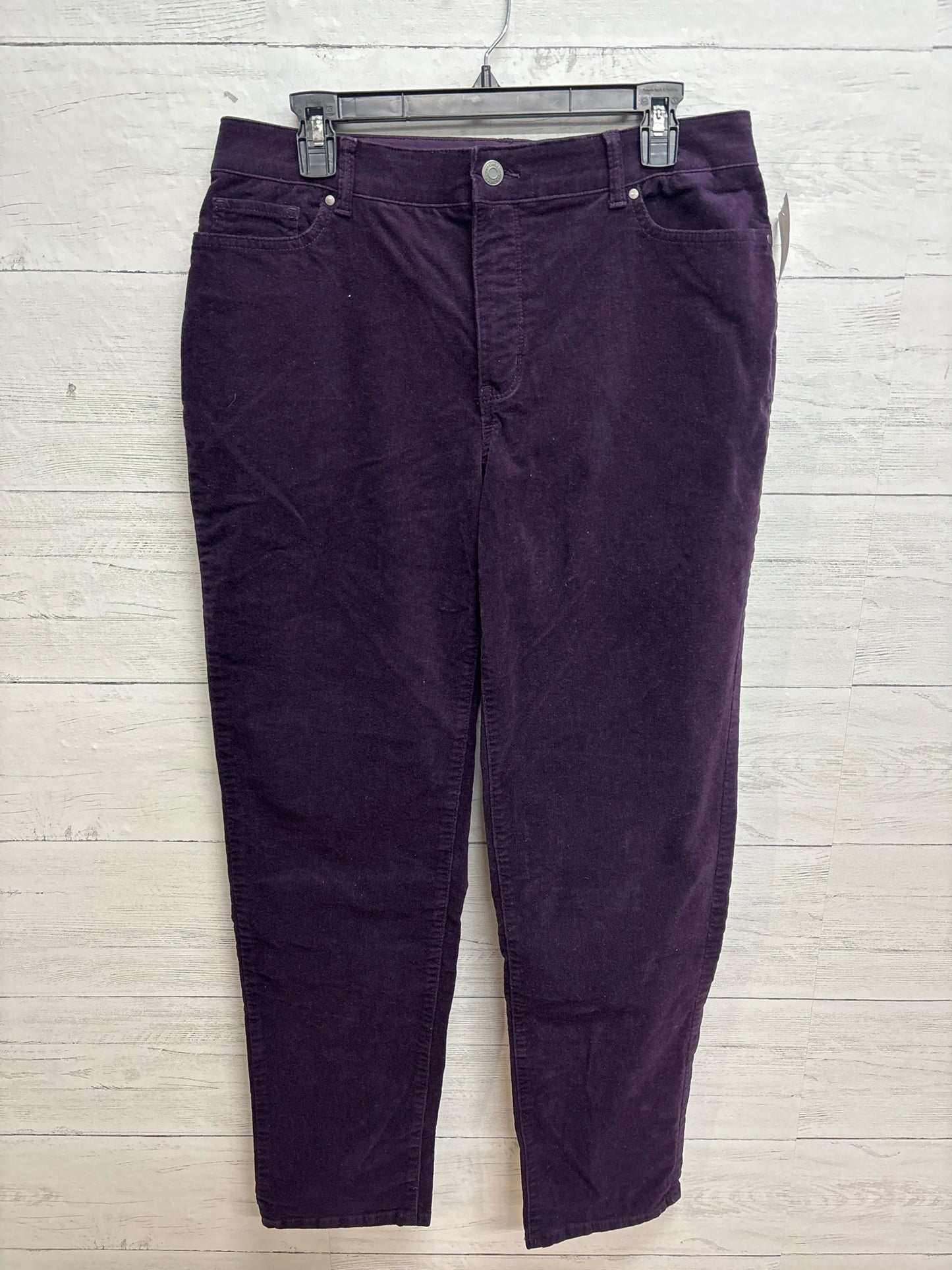 Size 14 Croft & Barrow Purple Womens Pants