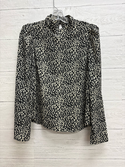 Size M Lucy Paris Tan/Black Womens Shirt