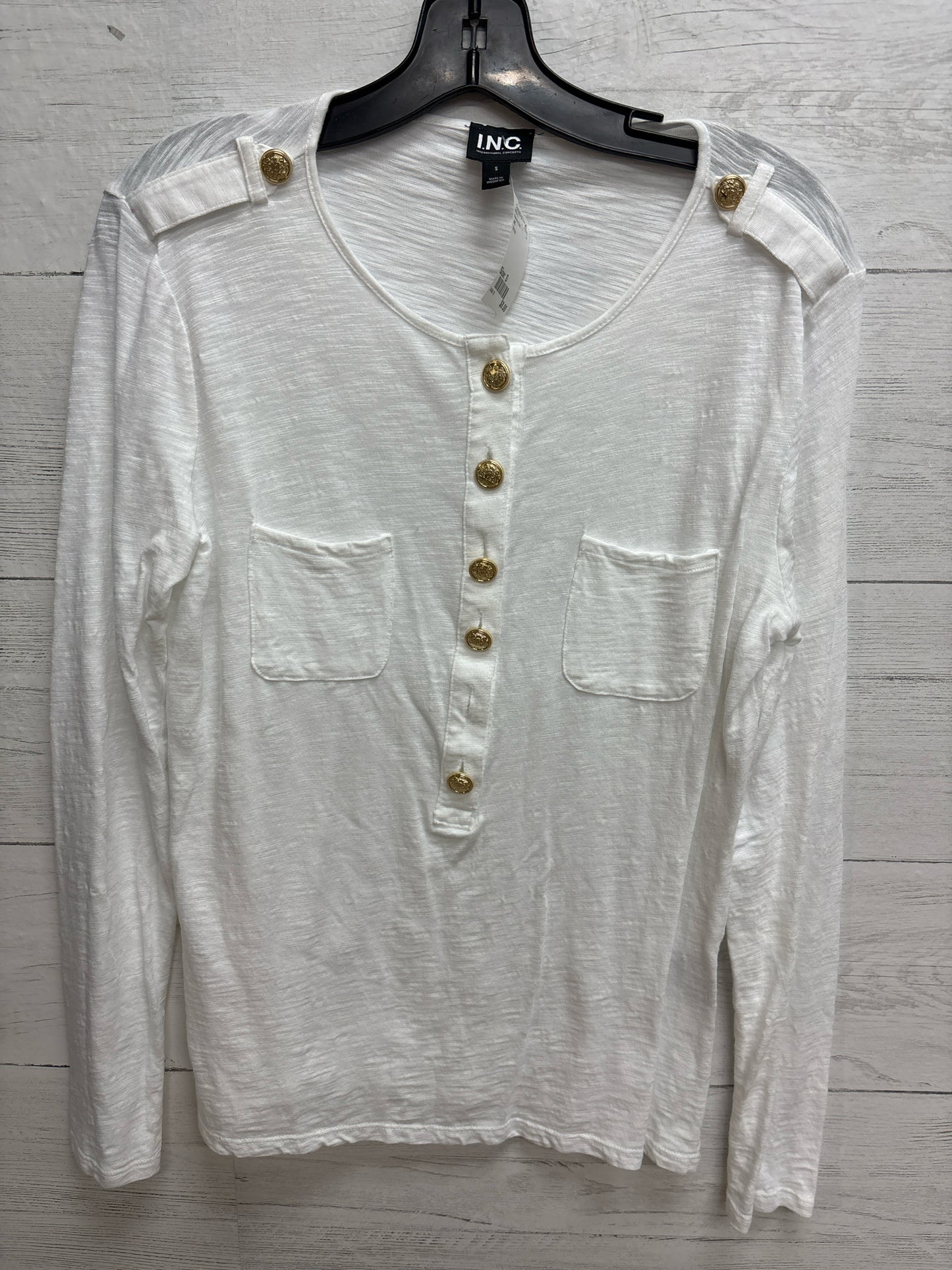 Size S INC White Womens Shirt