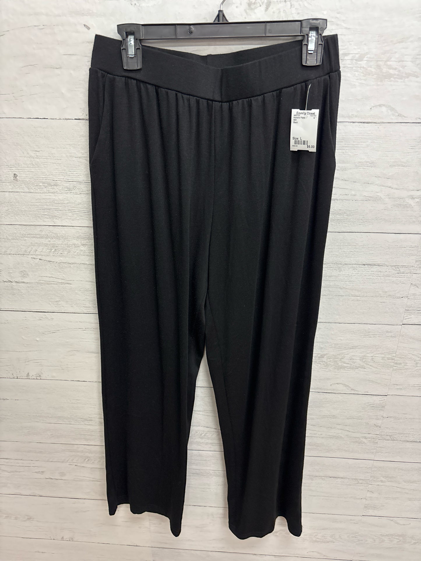 Size L N/A Black Womens Pants