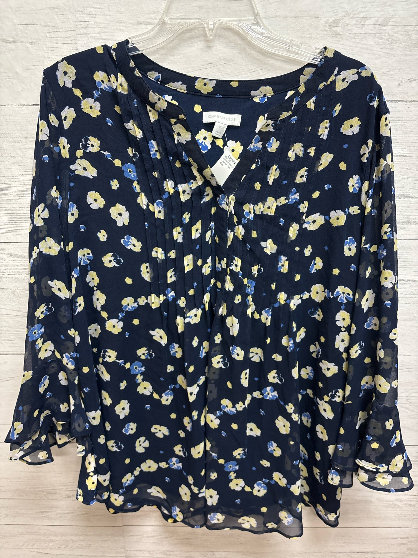 Size XL Charter Club Blue Womens Shirt