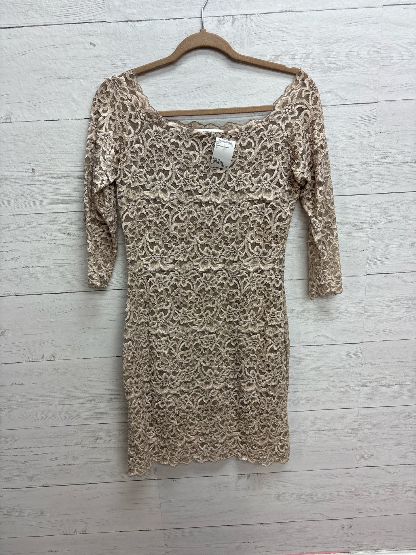 Size M WhiteHouseBlkMarket Tan Dress