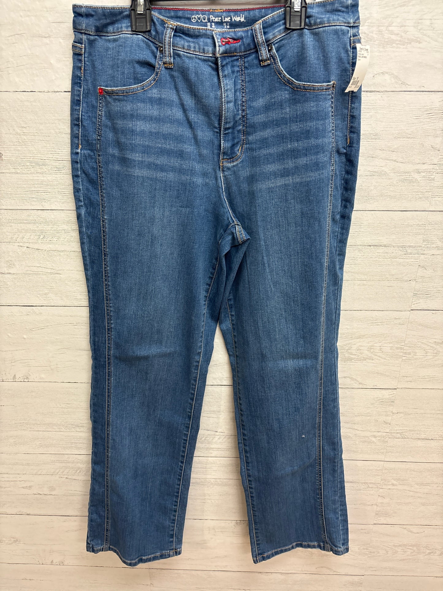Size 10 PEACE LOVE WORLD Denim Womens Jeans