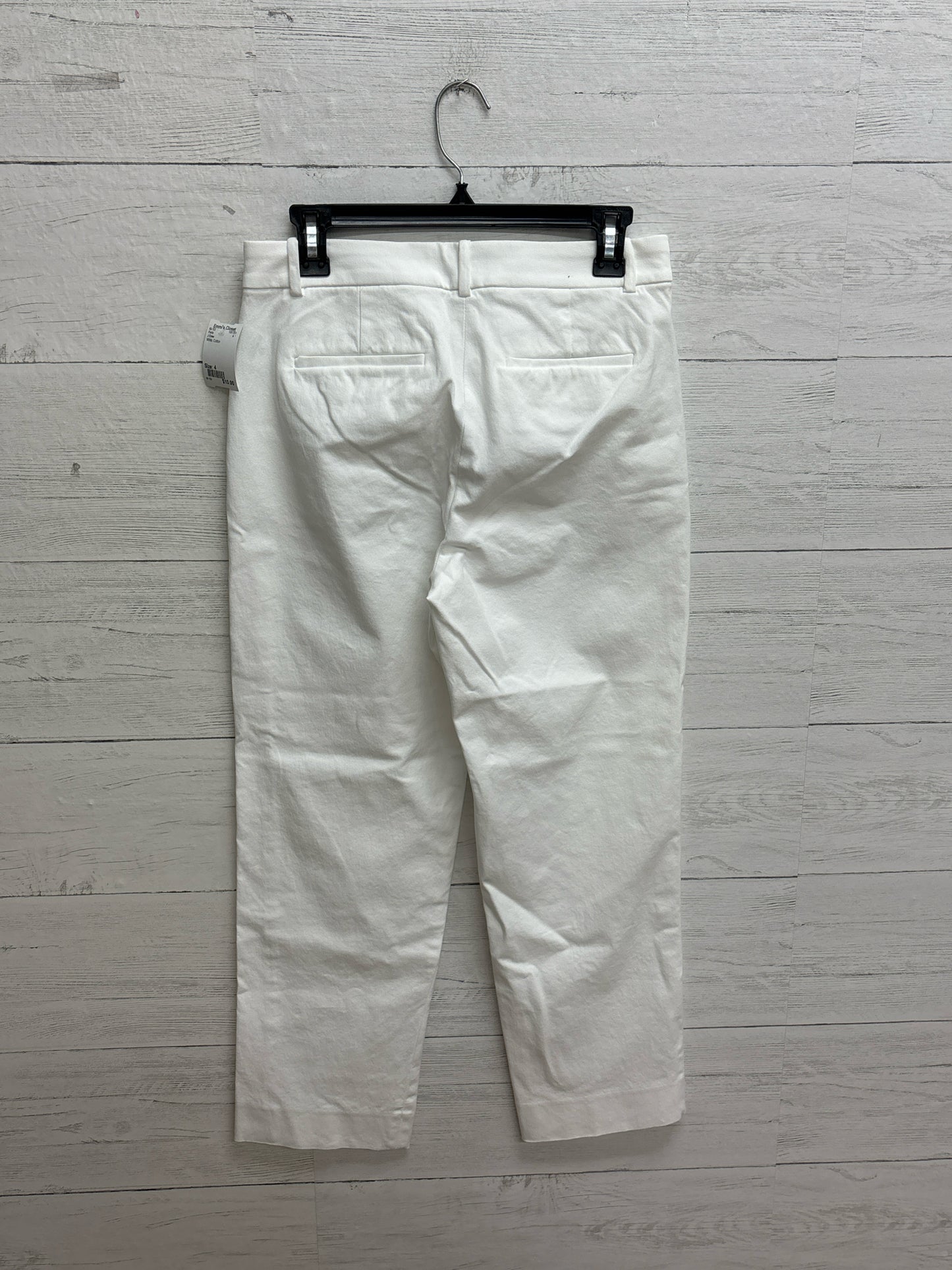 Size 4 J Crew White Pants