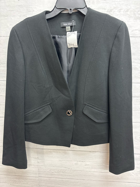 Size 6 Nine West Black Womens Blazer