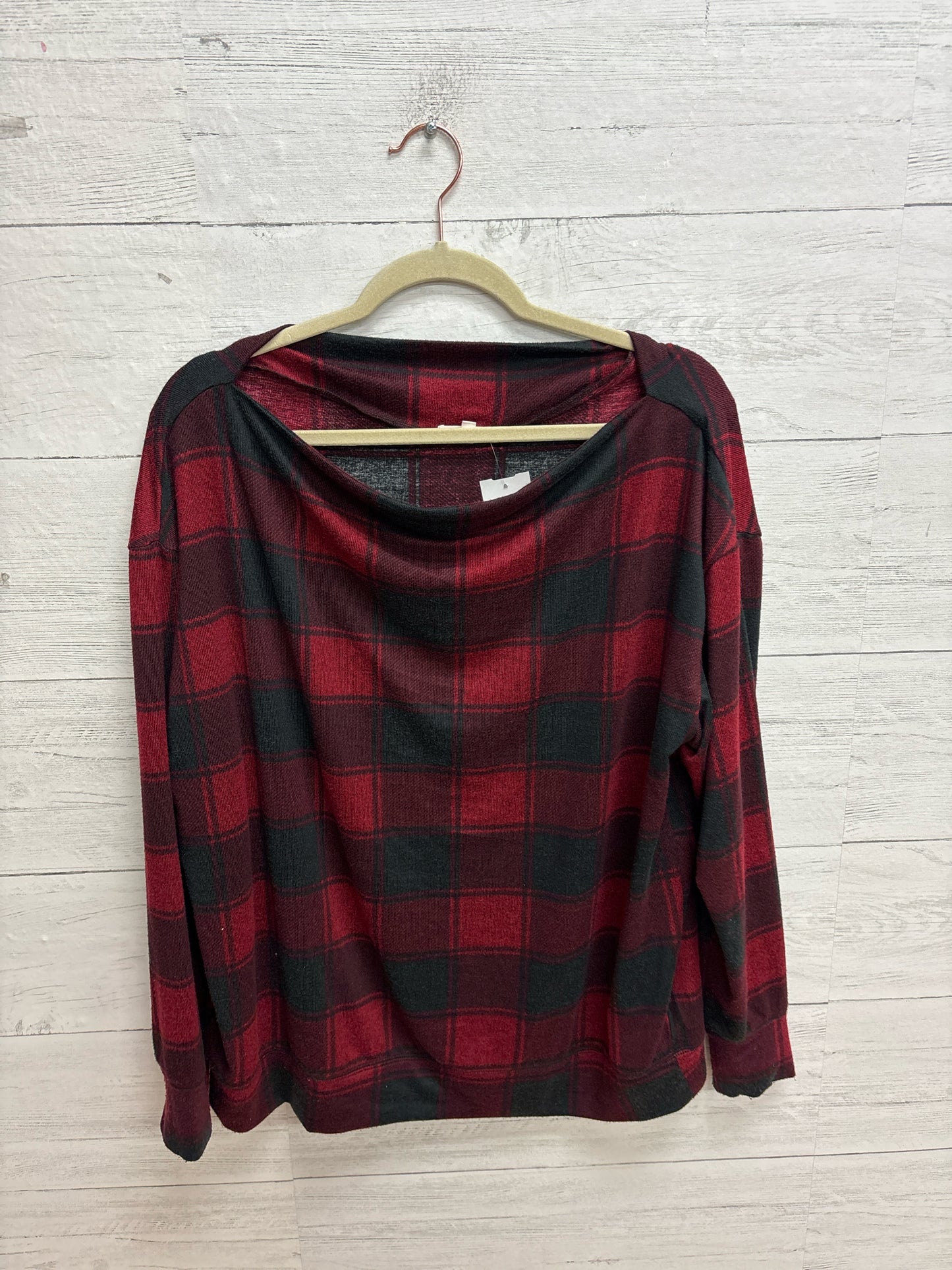 Size XL Maurices Red/black Womens Shirt