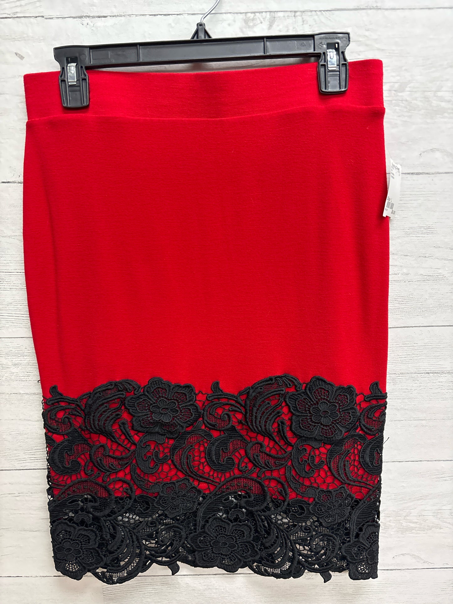 Size L Olivia Blu Red/black Skirt
