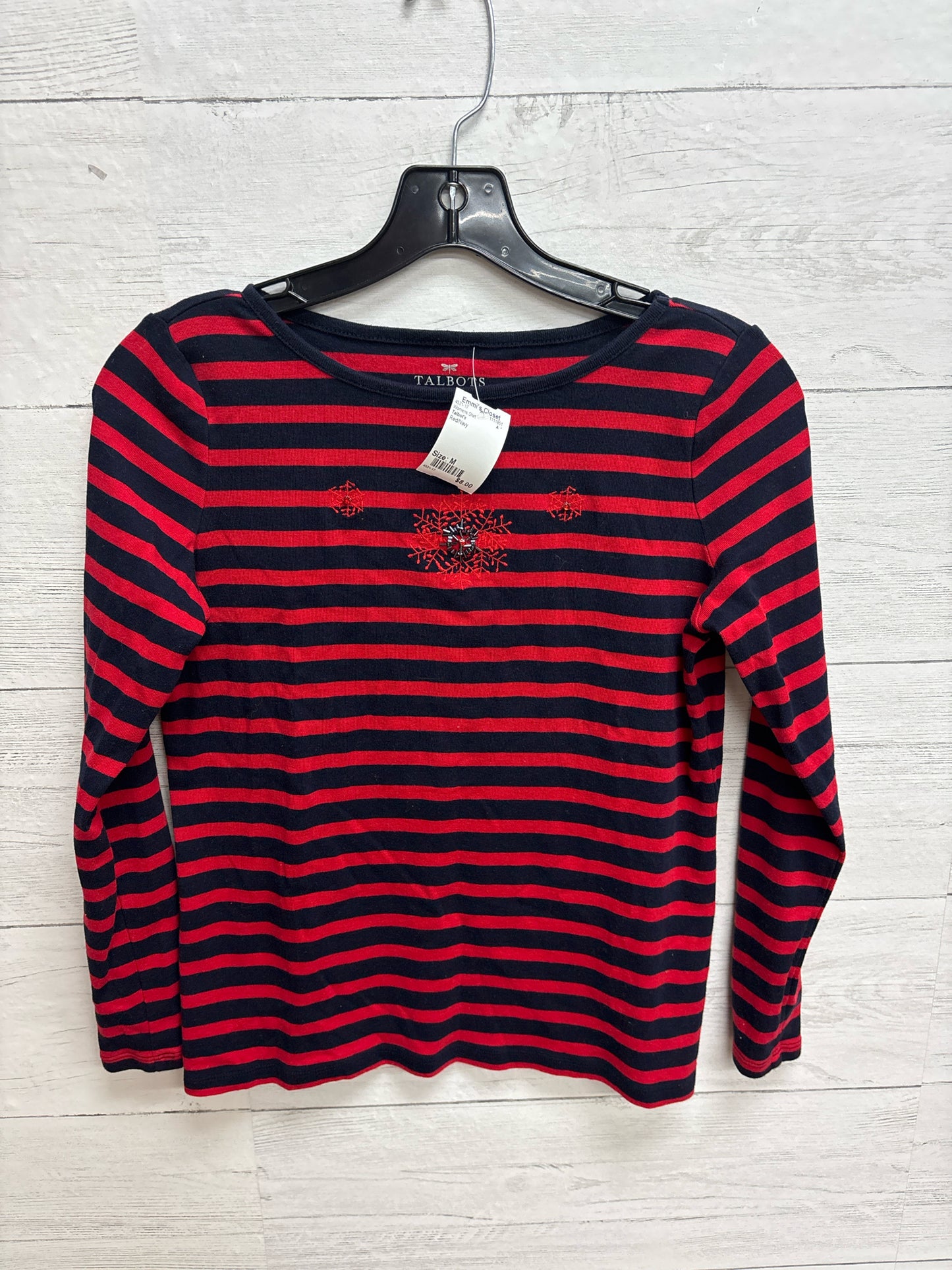 Size M Talbot's Red/Navy Womens Shirt