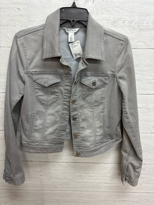 Size 6 WhiteHouseBlkMarket Grey Denim Womens Jacket