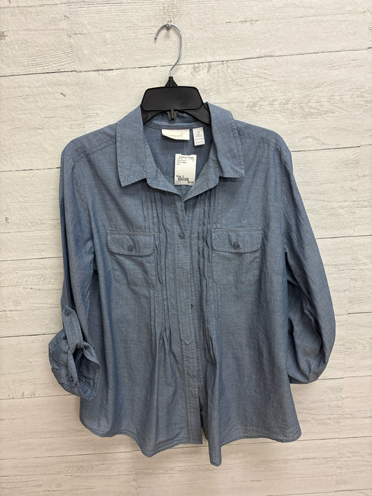 Size 2 Chico's Design Blue Womens Shirt