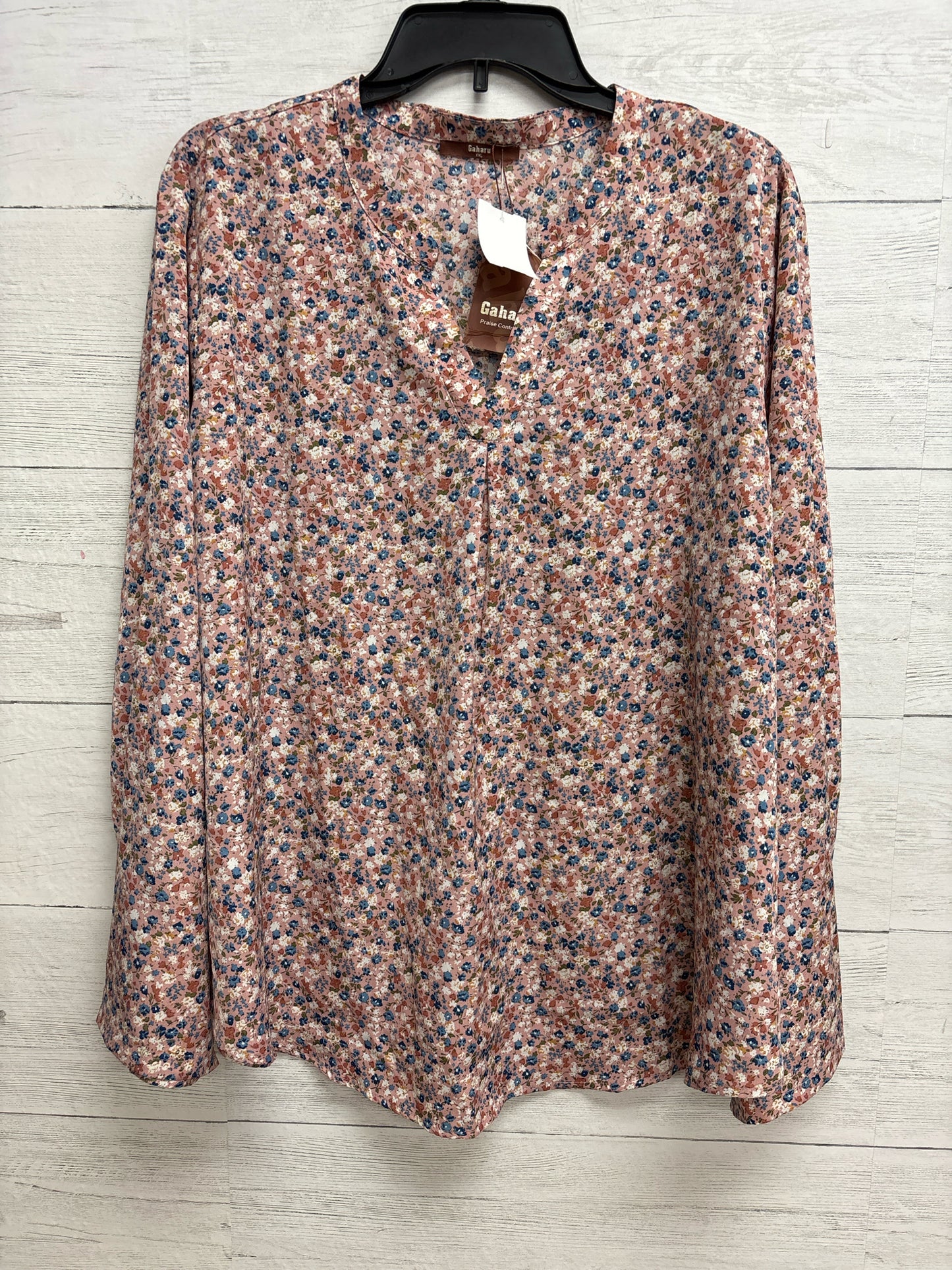 Size XXL GAHARU PINK FLORAL Shirt