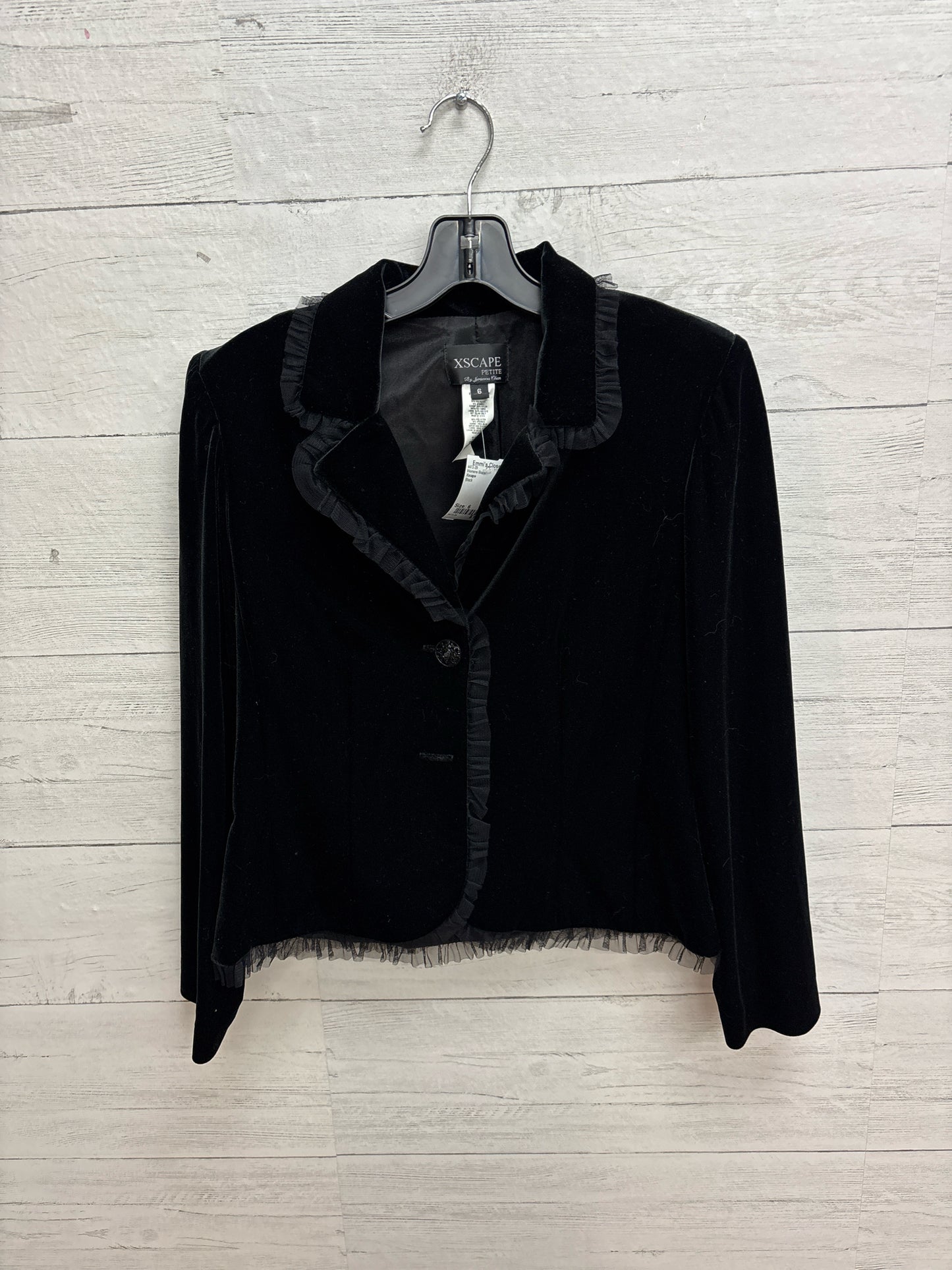 Size 6 Xscape Black Womens Blazer