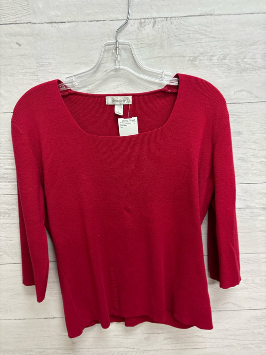 Size L Dress Barn Red Womens Sweatshirt