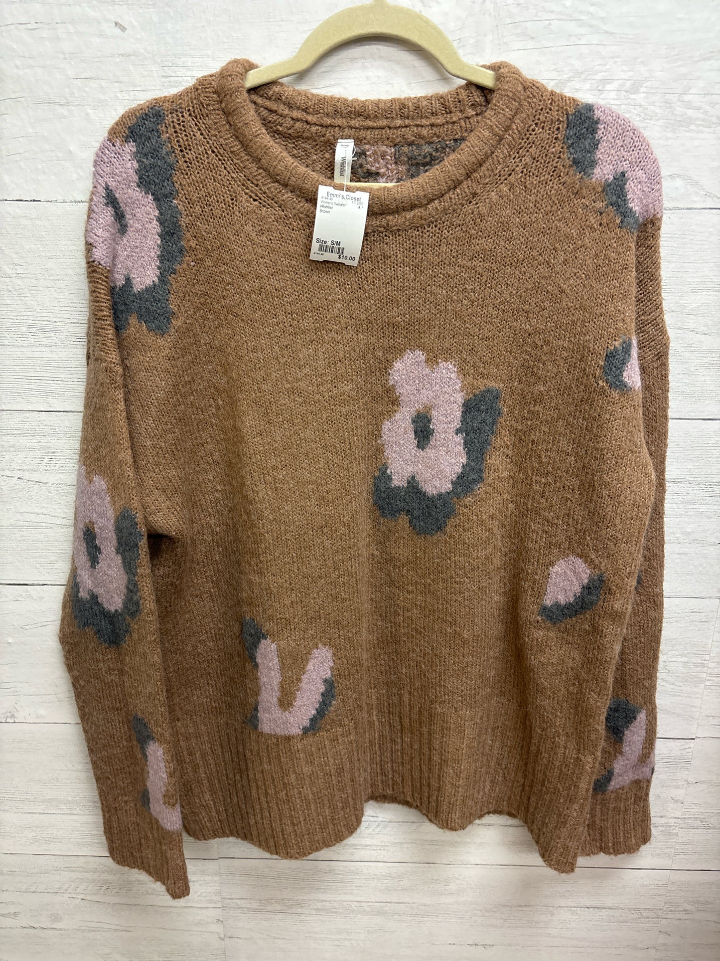 Size S/M Wishlist Brown Womens Sweater