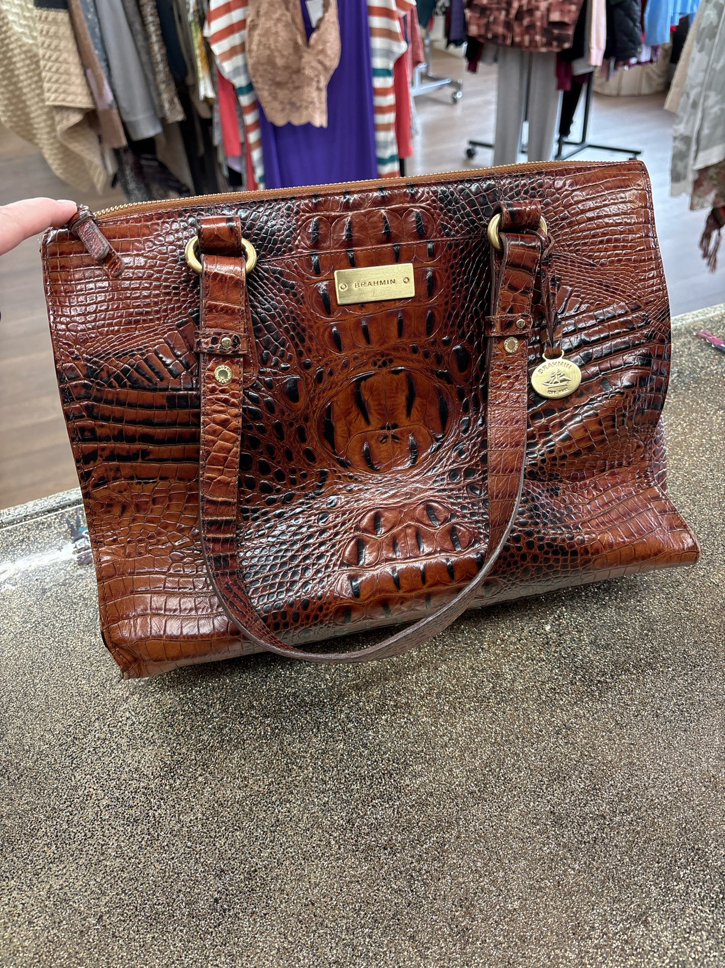 Brahmin Brown Purse