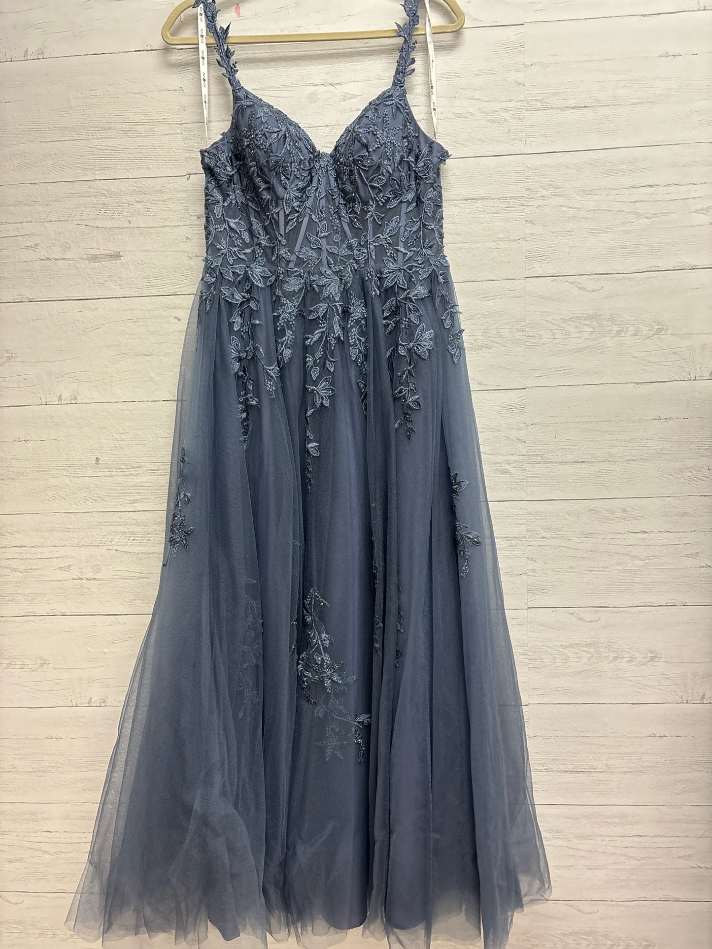Size 12 JULES & CLEO Dusty Blue Gown