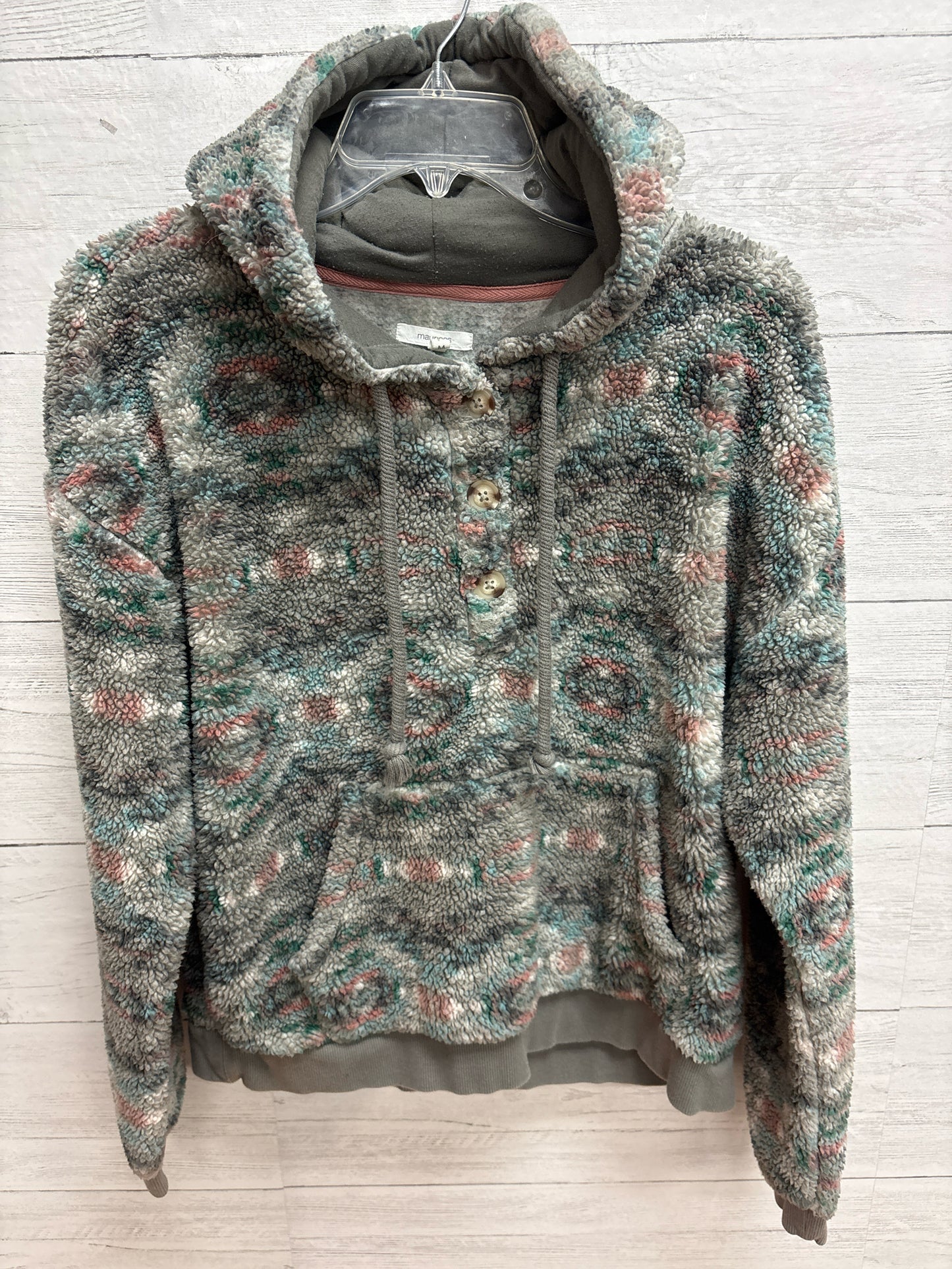 Size M Maurices Grey/Green Womens Sweatshirt