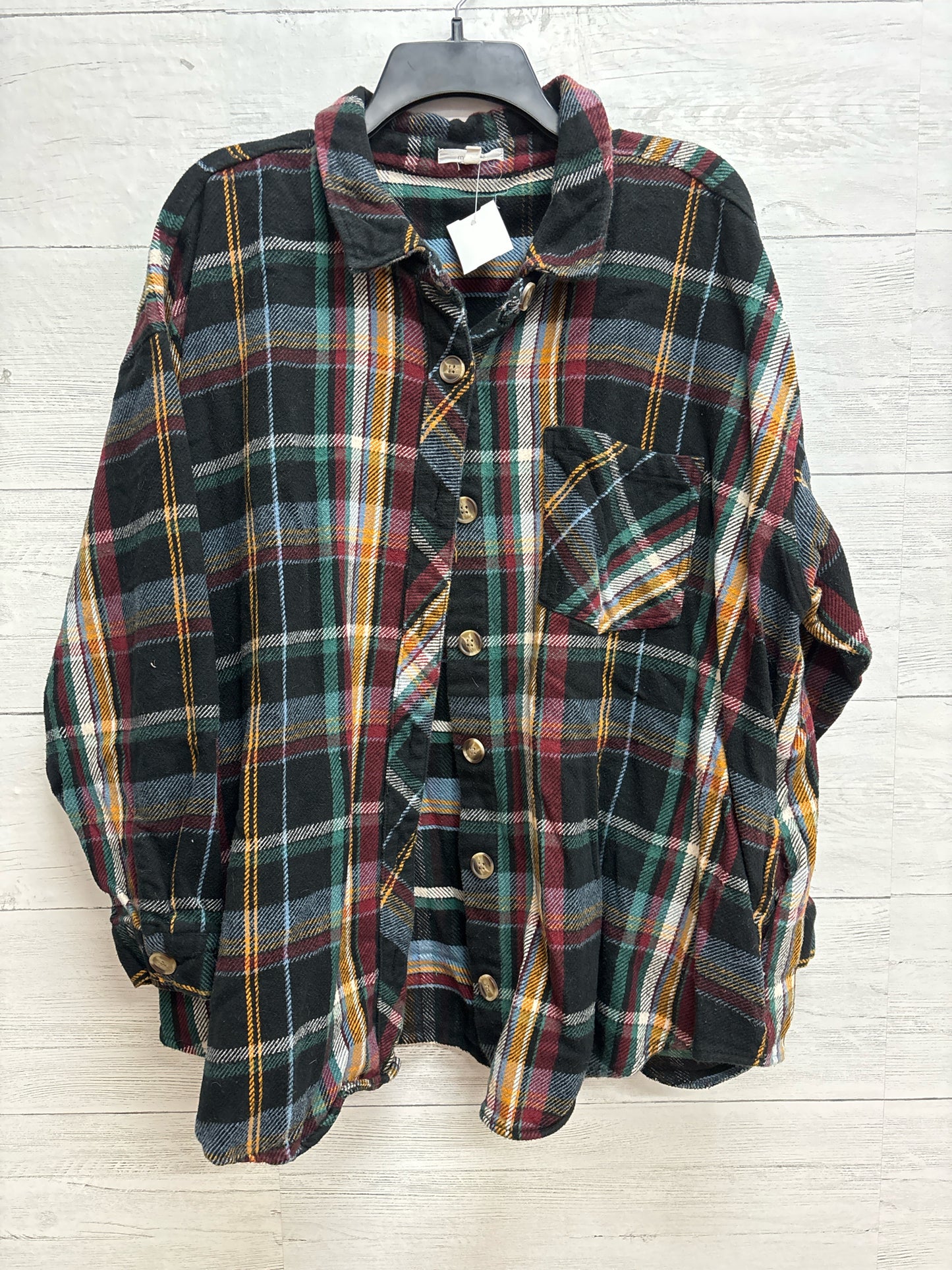 Size 3X Maurices Black/Green Womens Shirt