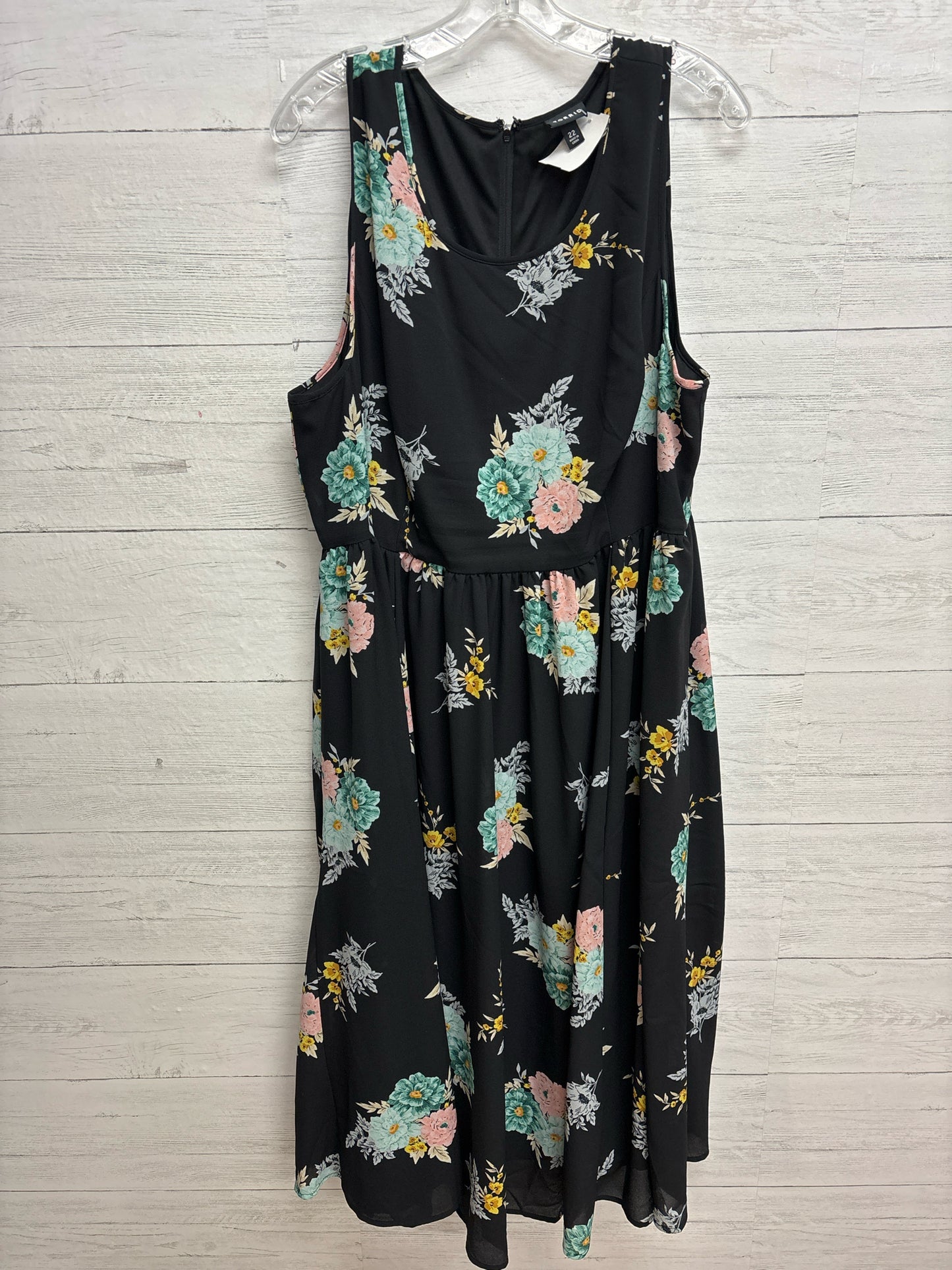 Size 22 Torrid BLACK FLORAL Dress