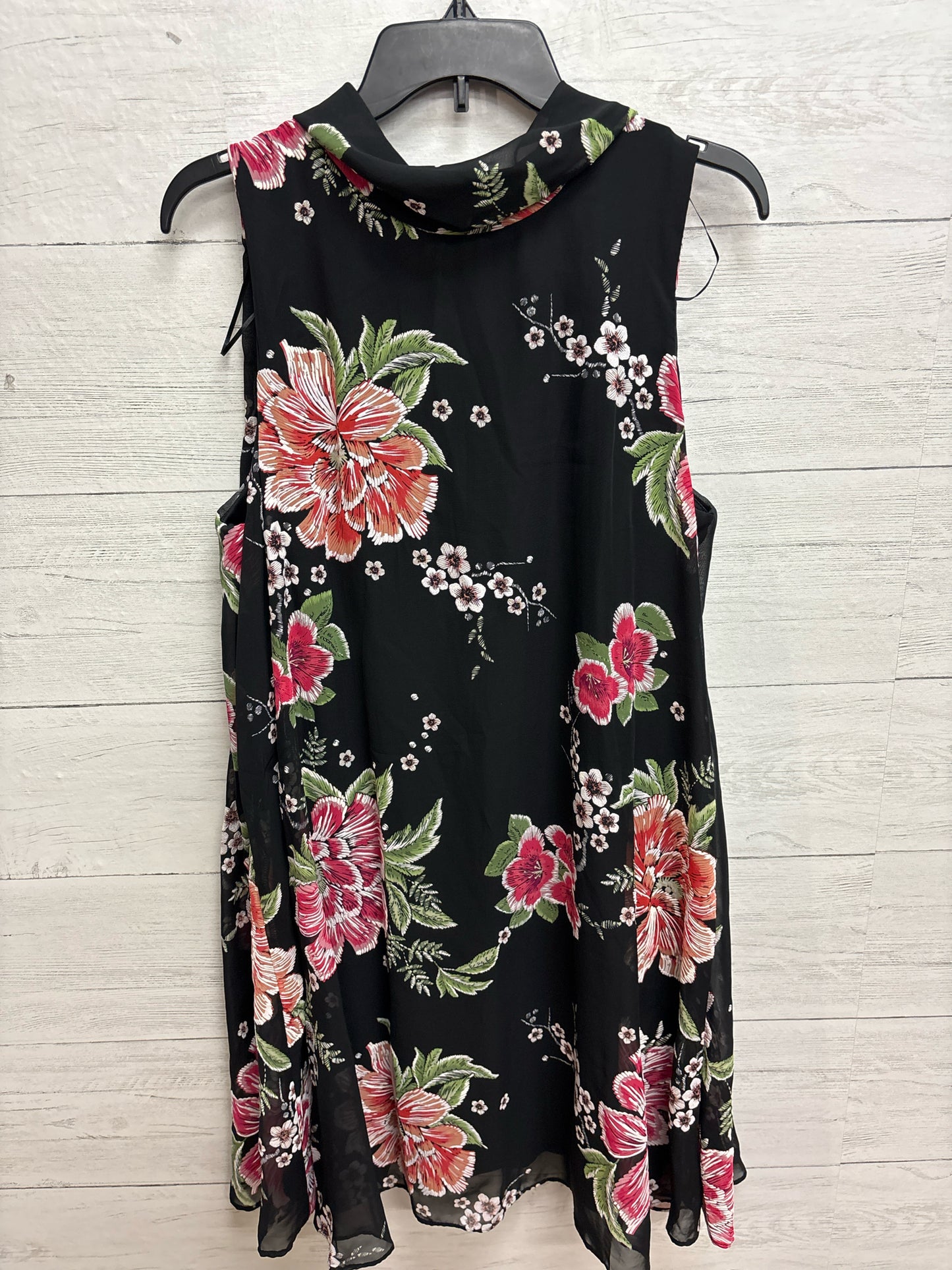 Size 16 Robbie Bee Black/Pink Dress
