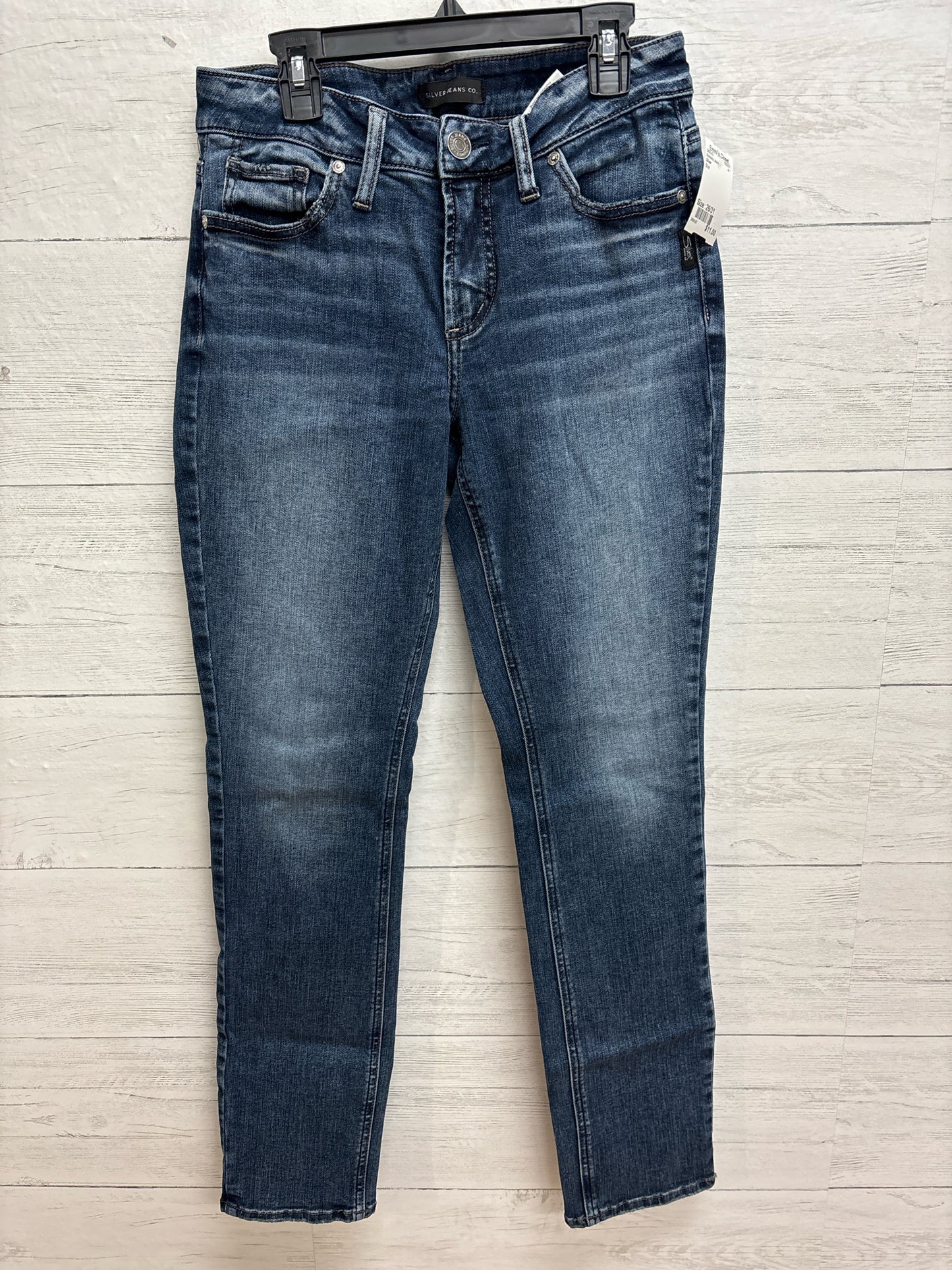 Size 26/31 Silver Blue Womens Jeans