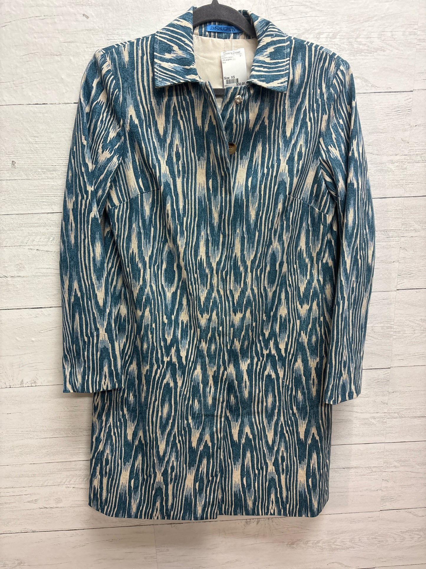 Size XS J.M Laughlin Blue Womens Jacket