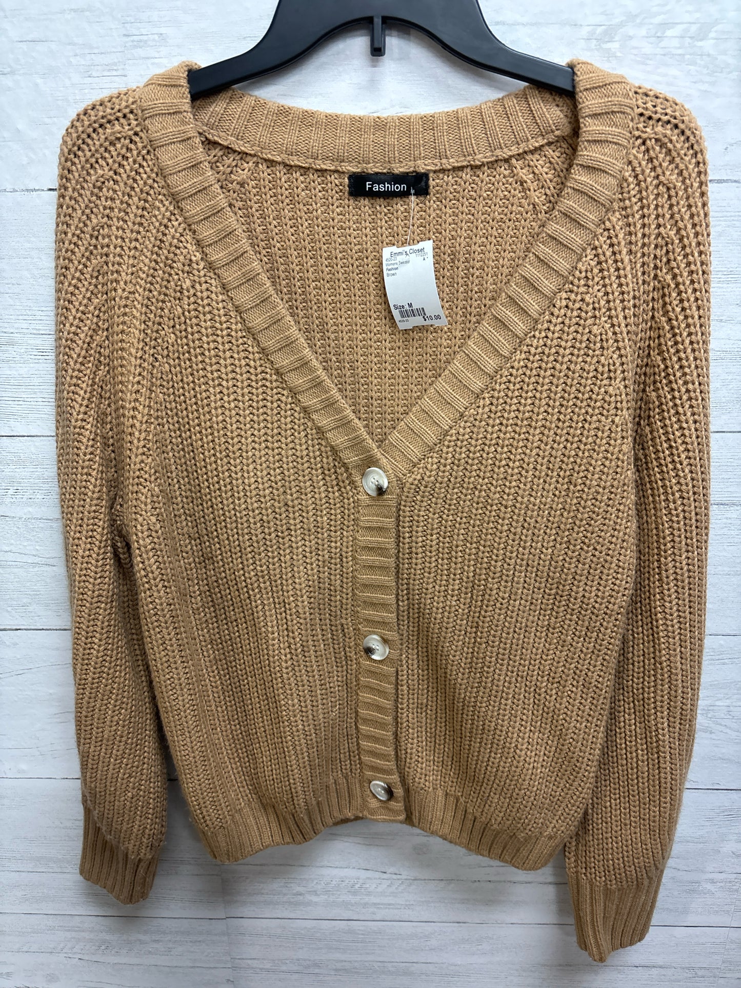 Size M Fashion Brown Womens Sweater