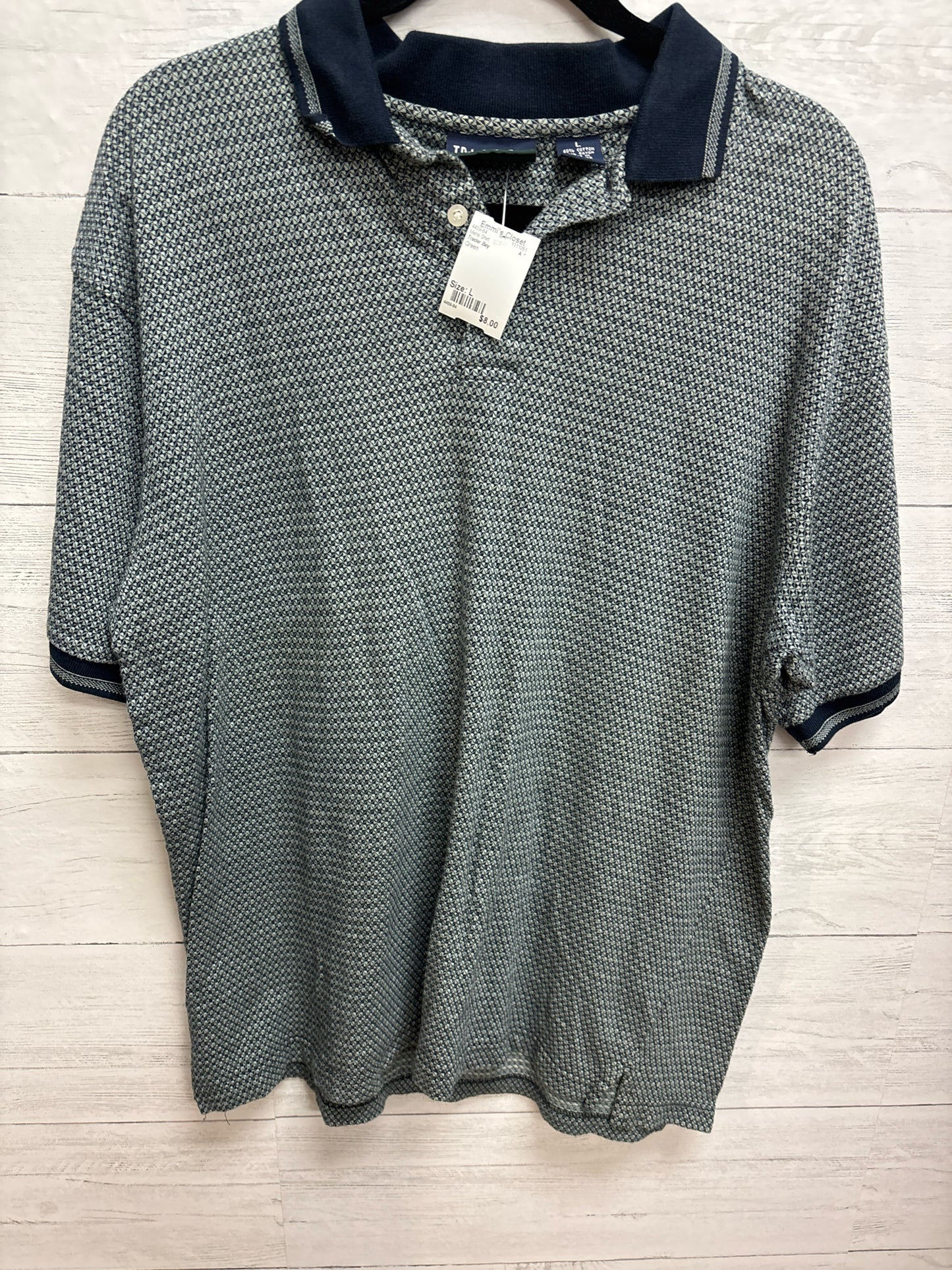 Size L Trader Bay Green Mens Shirt