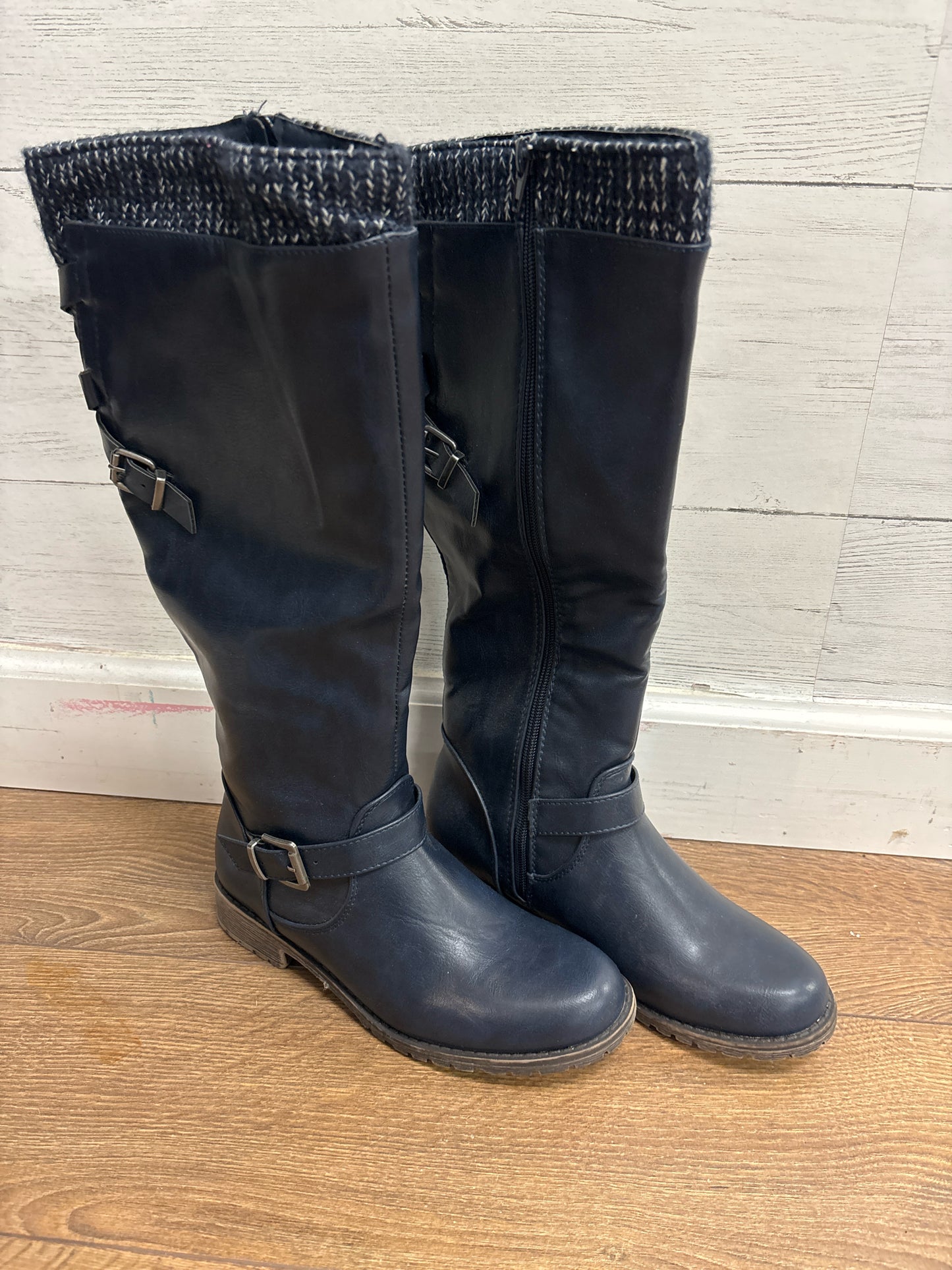 7 Just Fab Blue Womens Boots
