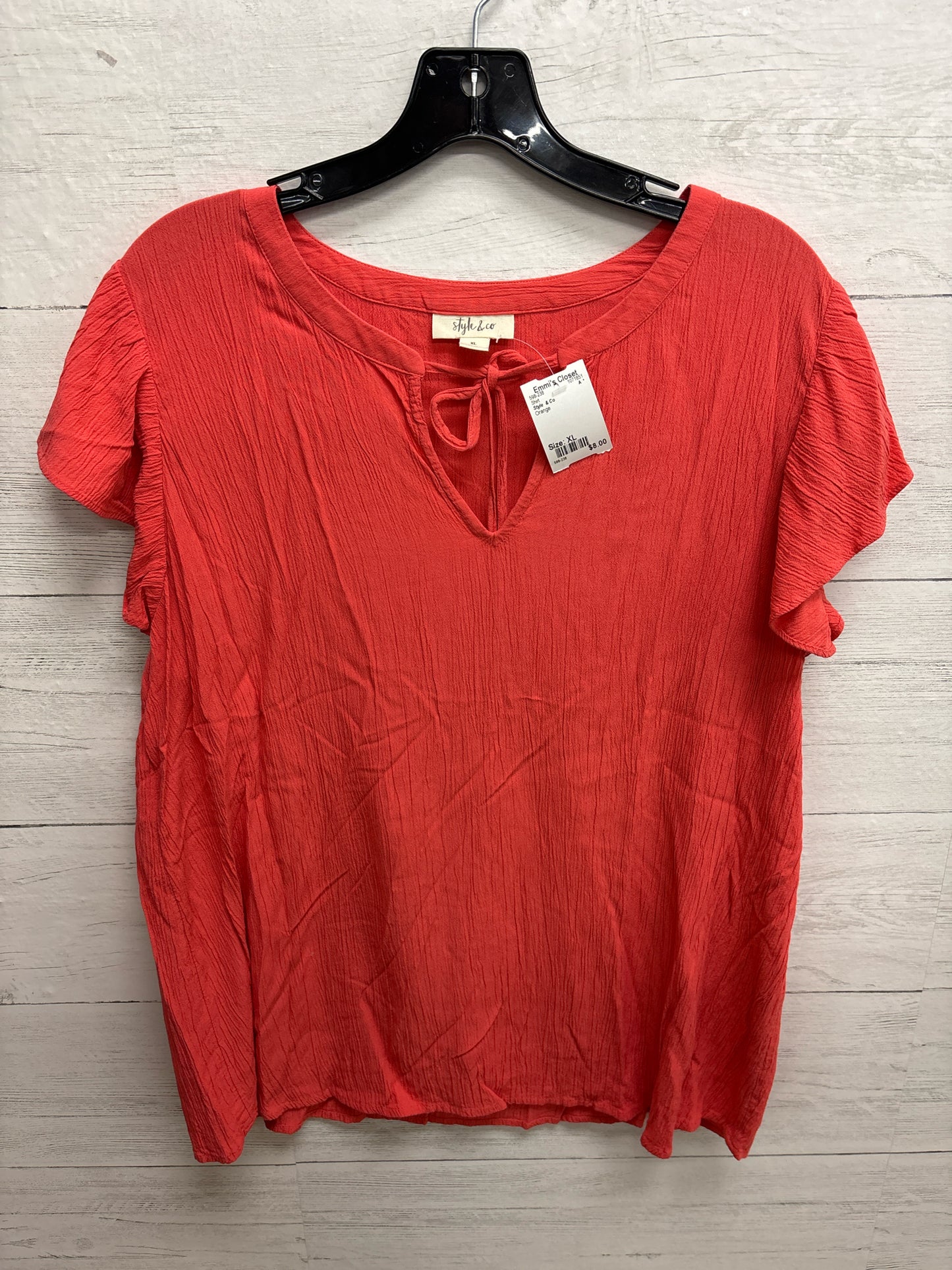 Size XL Style & Co Orange Shirt