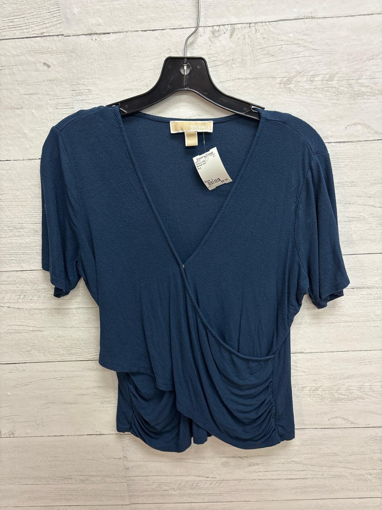 Size L Michael Kors Blue Womens Shirt