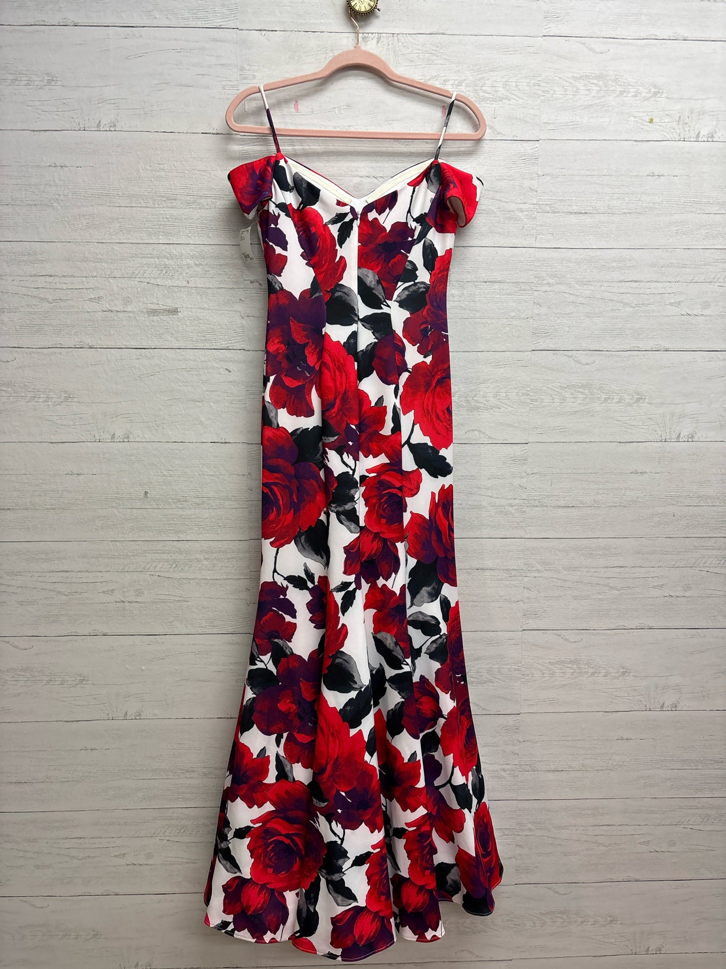 Size 2 Camille & Co red/black/white Gown