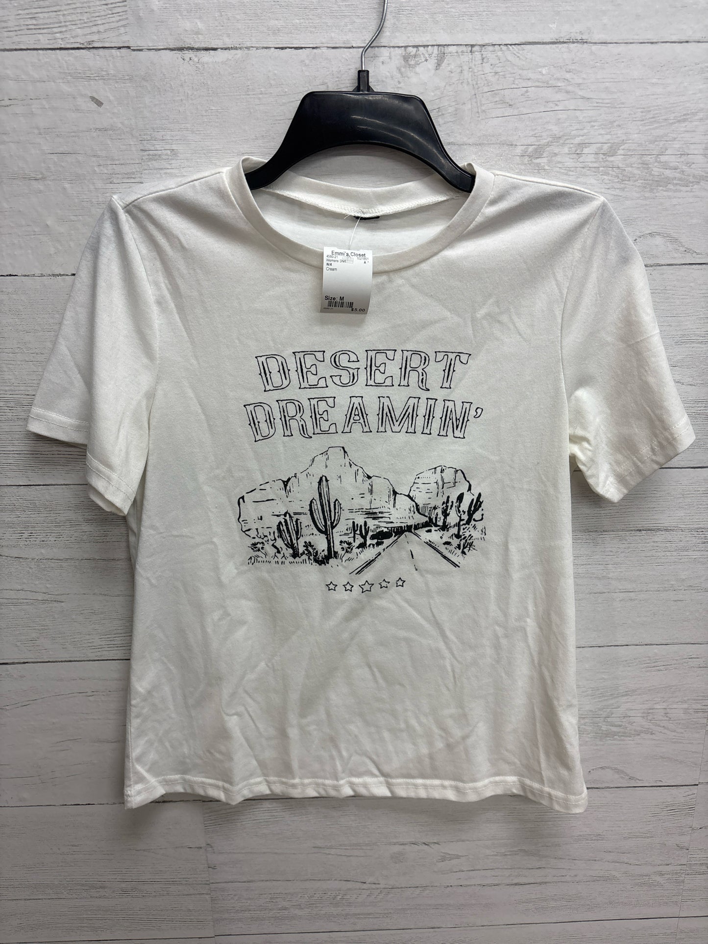 Size M N/A Cream Womens Shirt