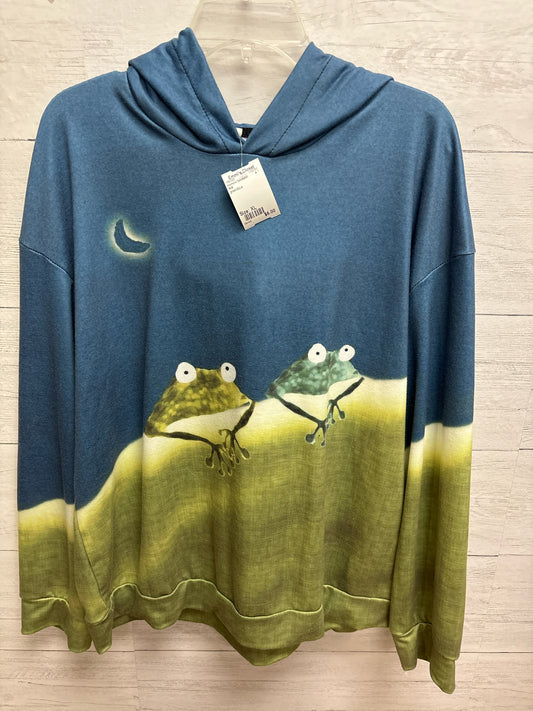 Size XL N/A green/blue Womens Sweatshirt