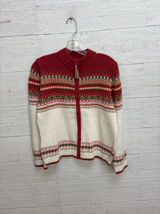 Size L Tiara RED/MULTI Womens Sweater