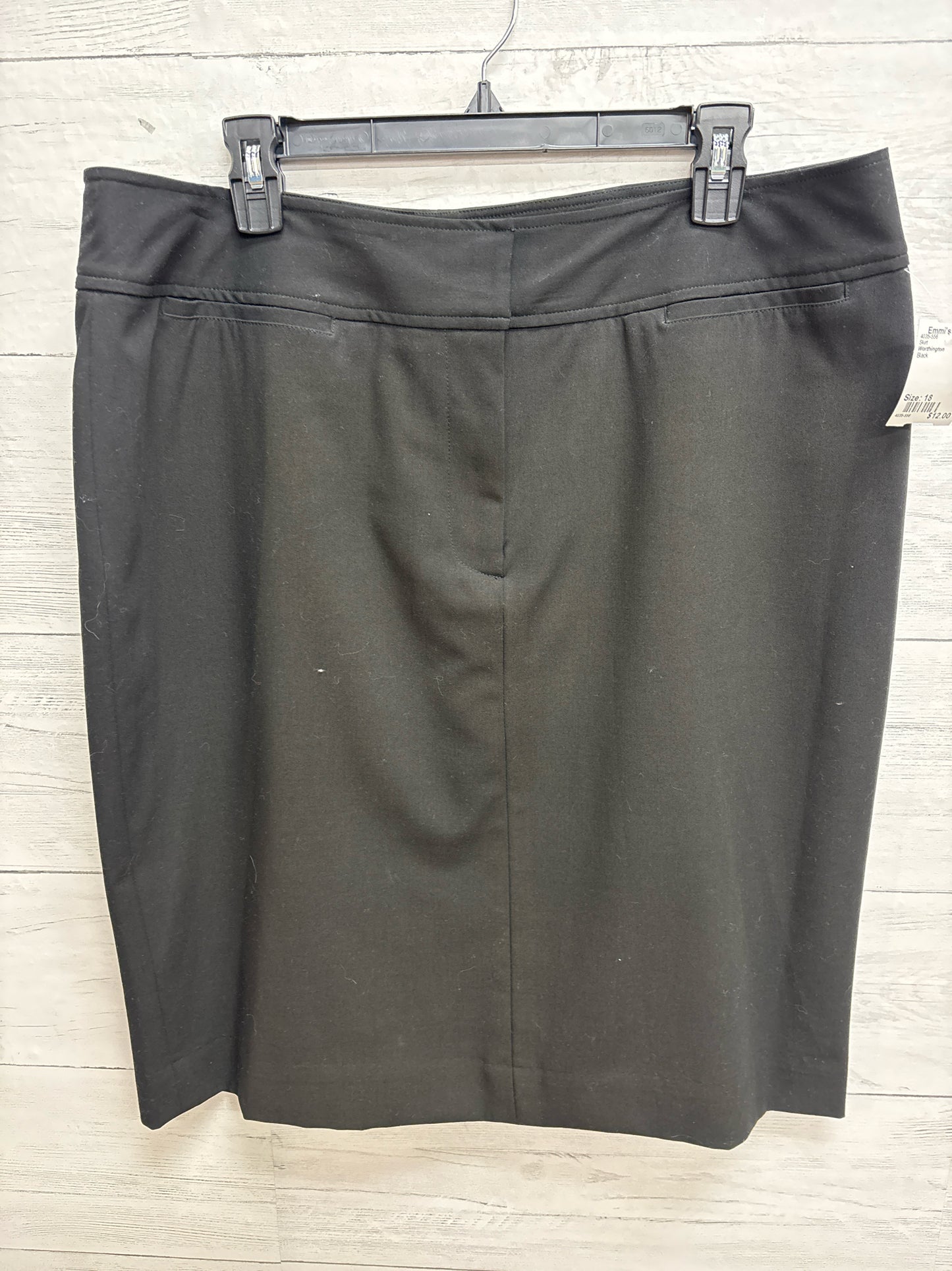 Size 18 Worthington Black Skirt