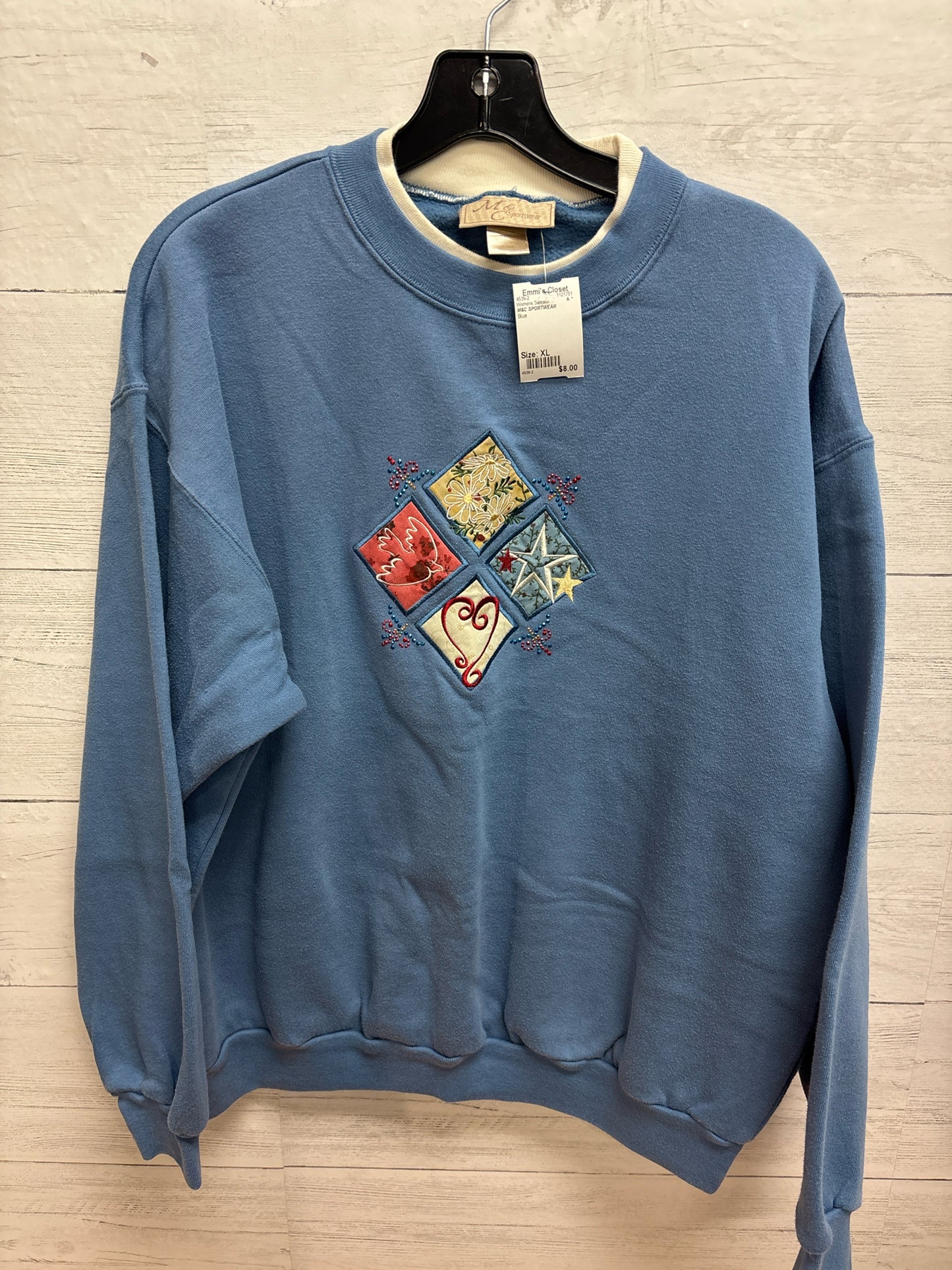 Size XL M&C SPORTWEAR Blue Womens Sweater