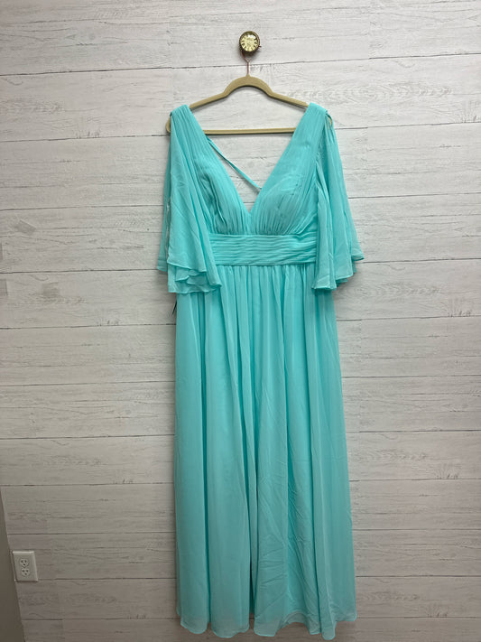 Size 14 AZAZIE Light Blue Gown