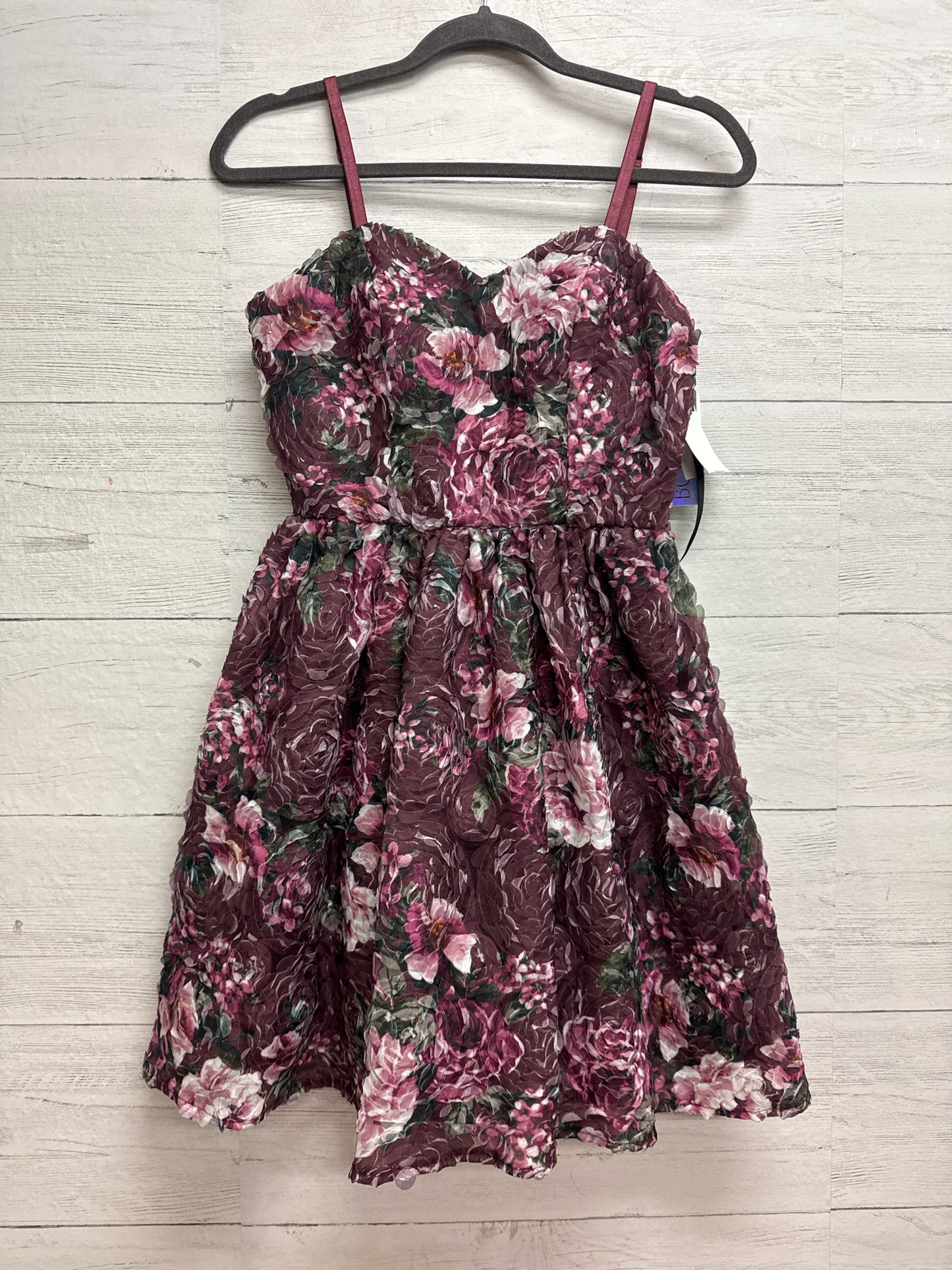 Size 3 BCX PURPLE FLORAL Gown