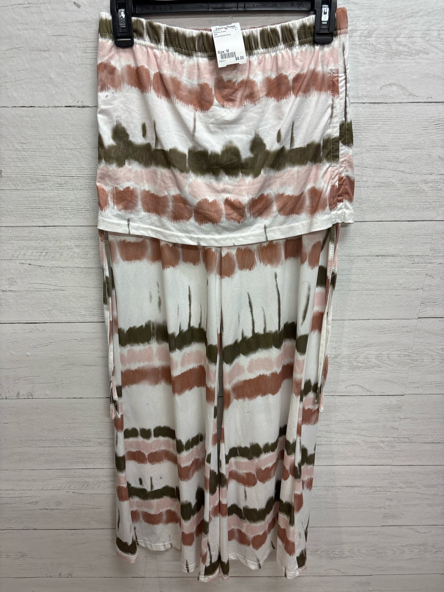Size M N/A brown/green/ivory Womens Pants