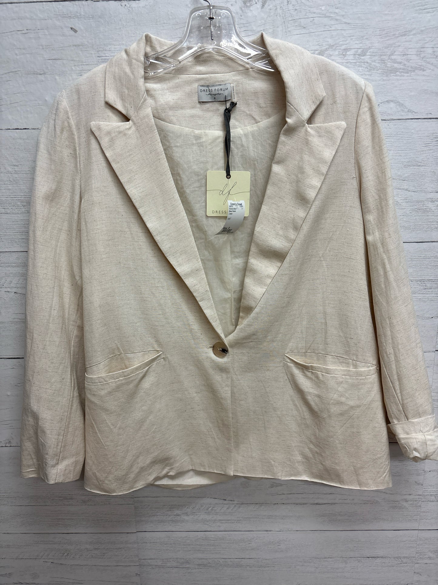 Size S Dress Forum Cream Womens Blazer