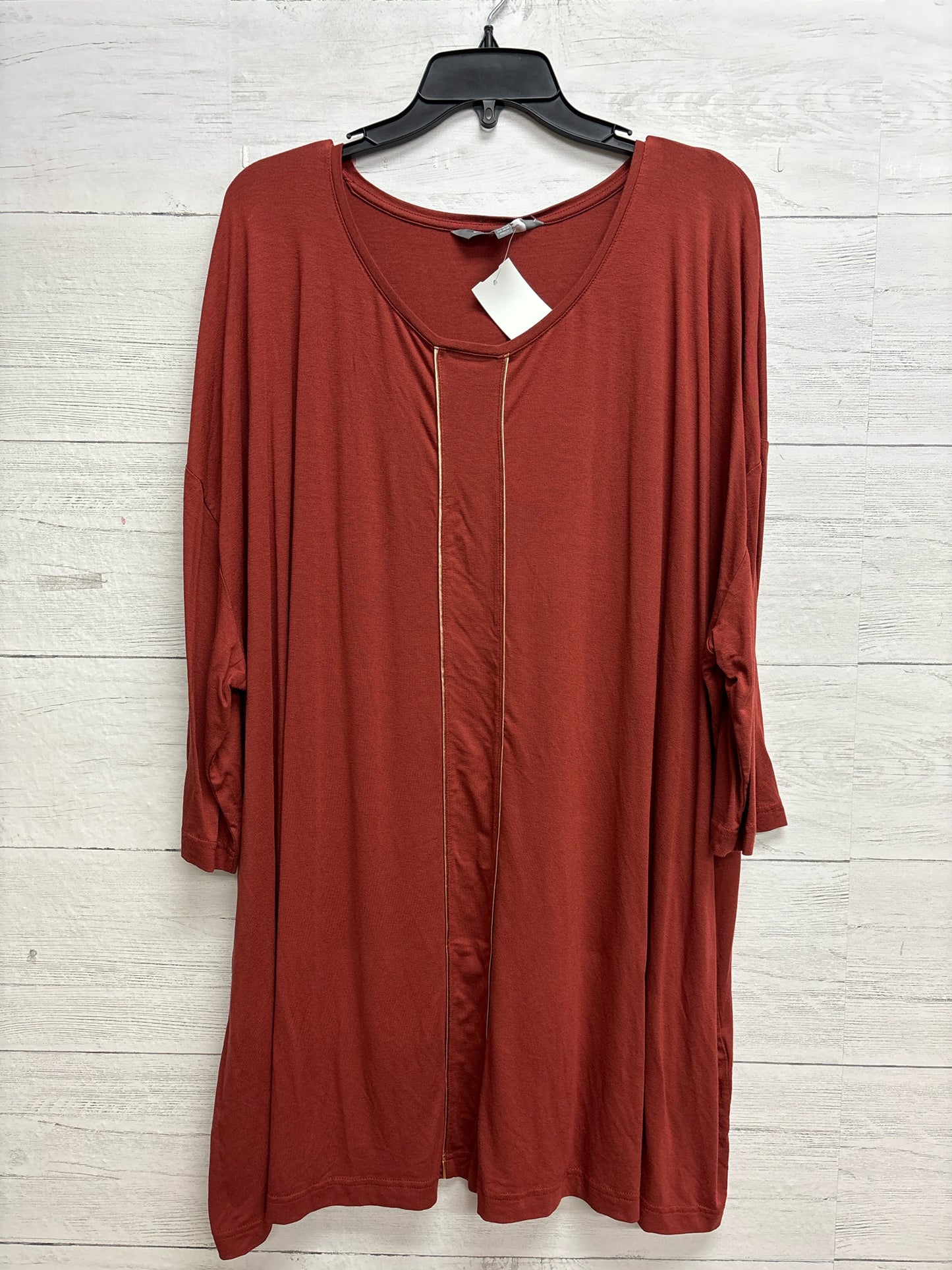 Size 4X Ulla Popken Orange Womens Shirt