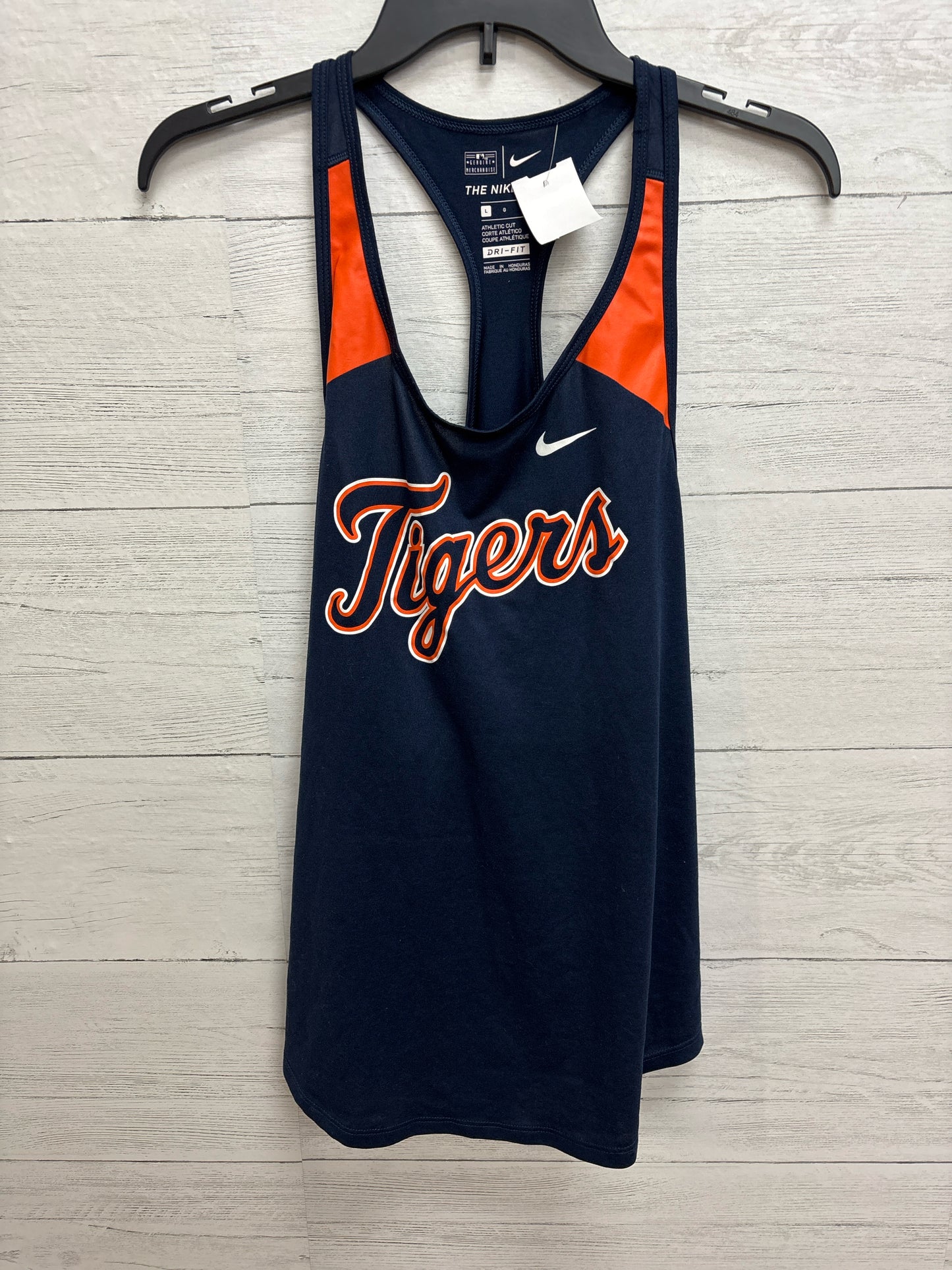 Size L Nike Navy/orange Tank Top